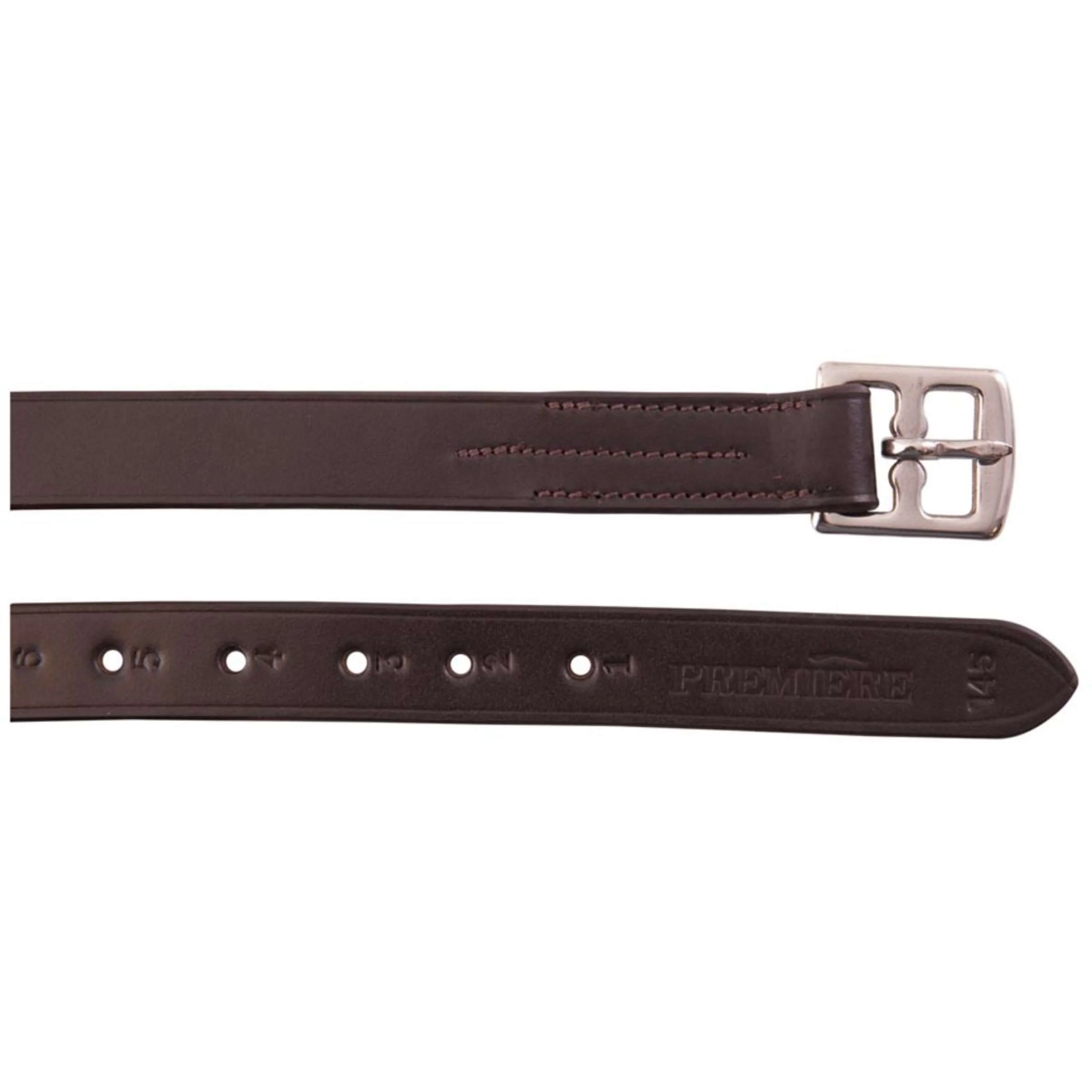 Premiere Étrivières Cuir Boucles Acier Inoxydable Marron - Image 2