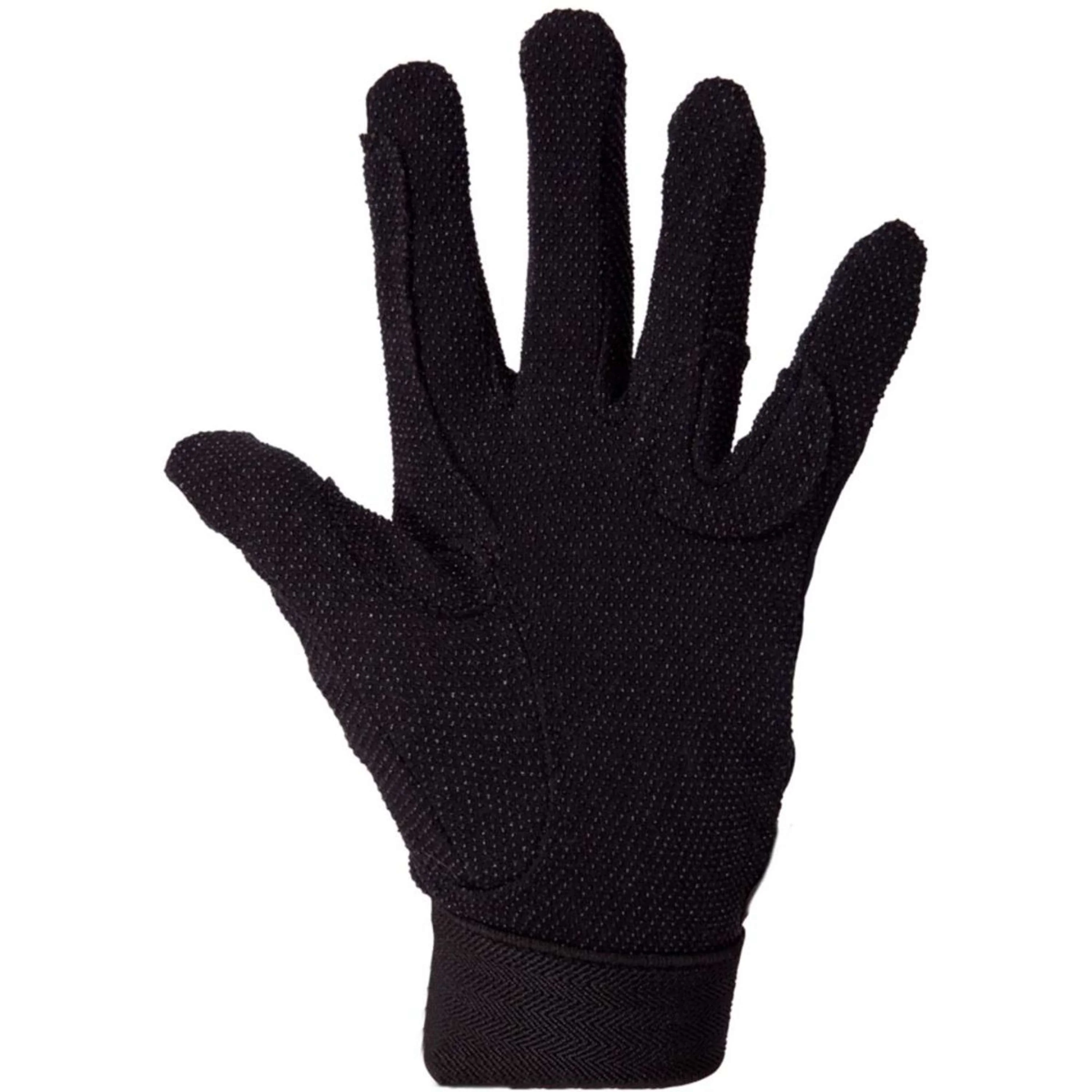 Premiere Gants d'Équitation Coton Noir - Image 2