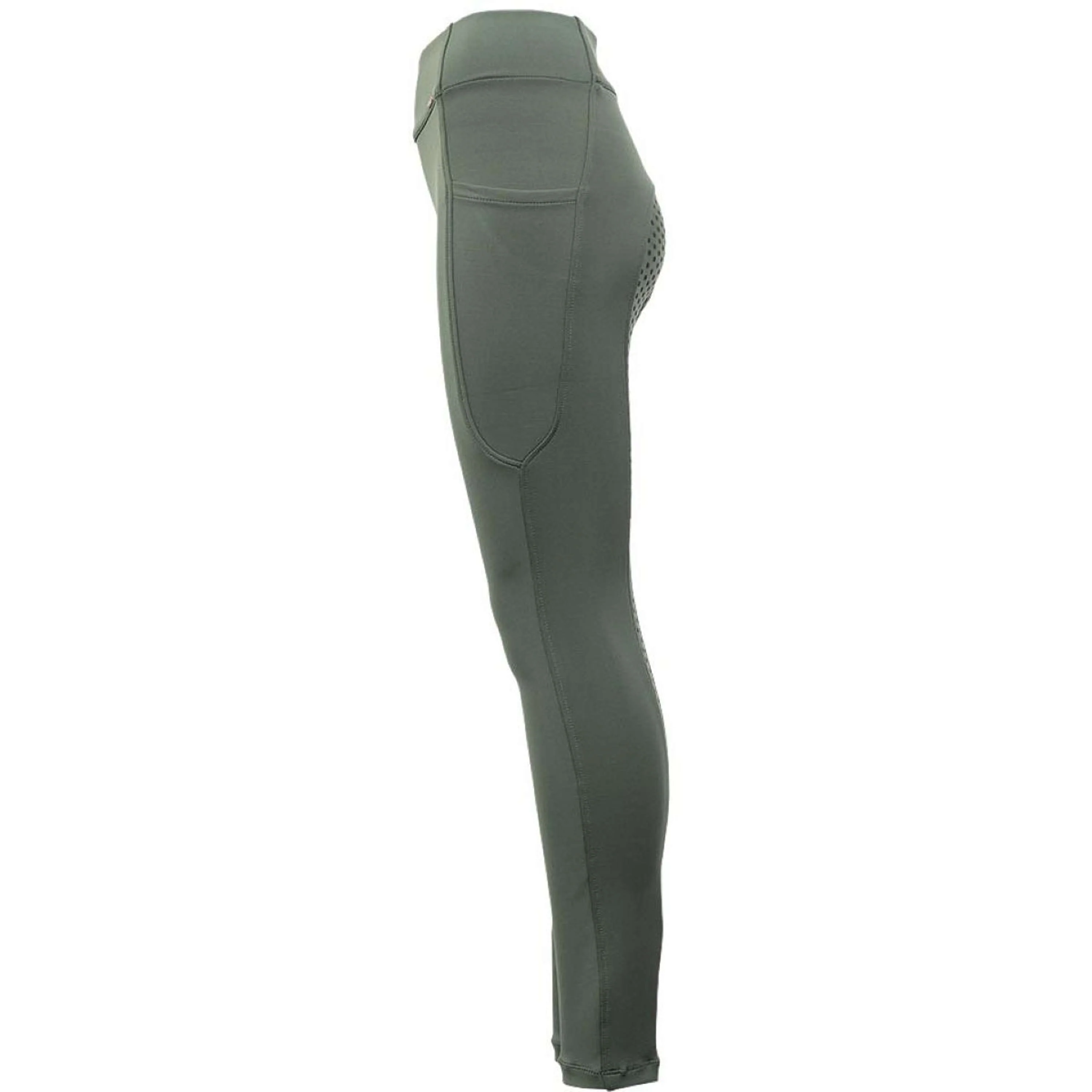 Premiere Legging d'Équitation Bitterroot Silicone Fond de Peau Vert profond - Image 3