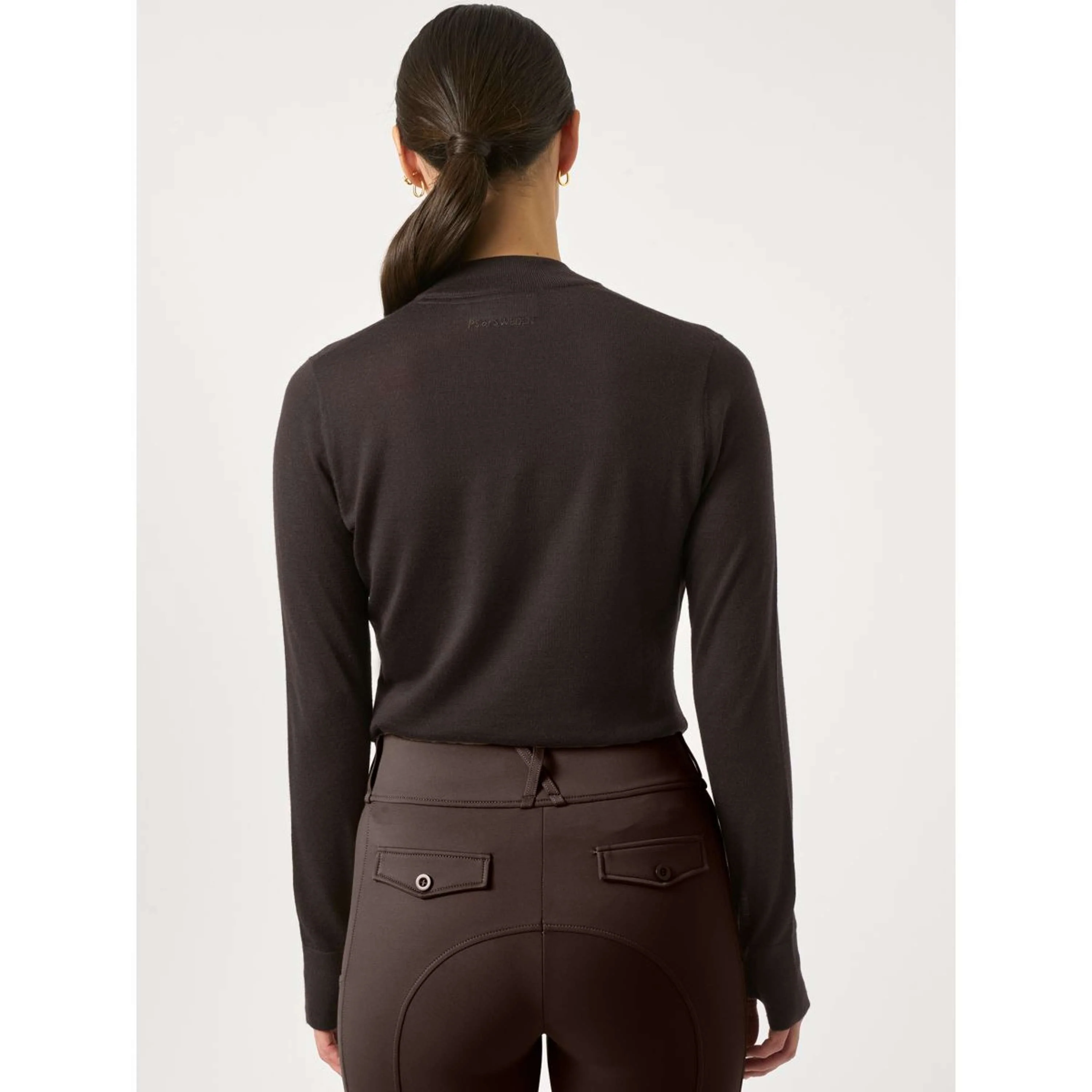 PS of Sweden Chemise Erin Equimerino Java Noir - Image 2