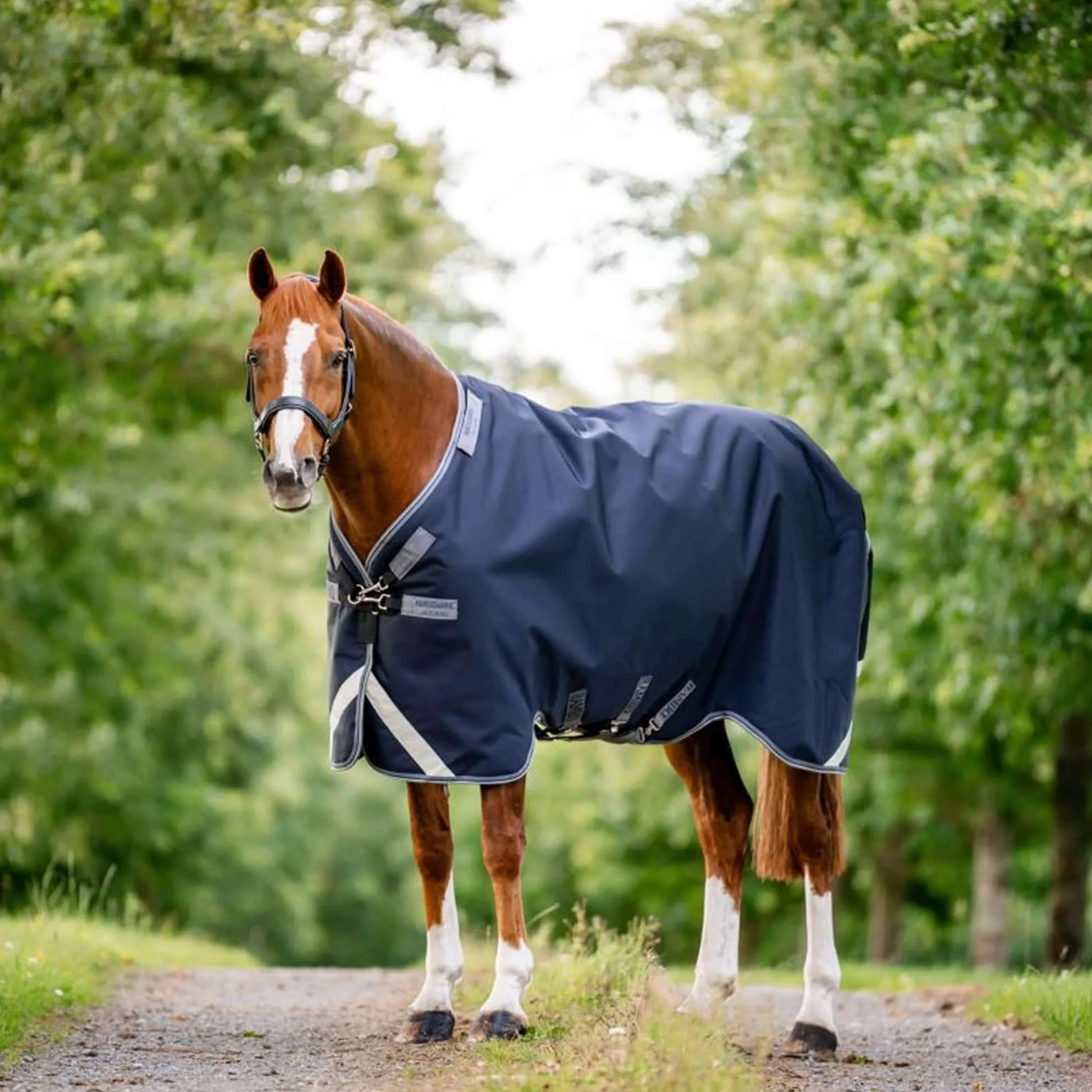 Rambo Chemise Turnout 1680D 50g Bleu marine/Gris orage/Argent