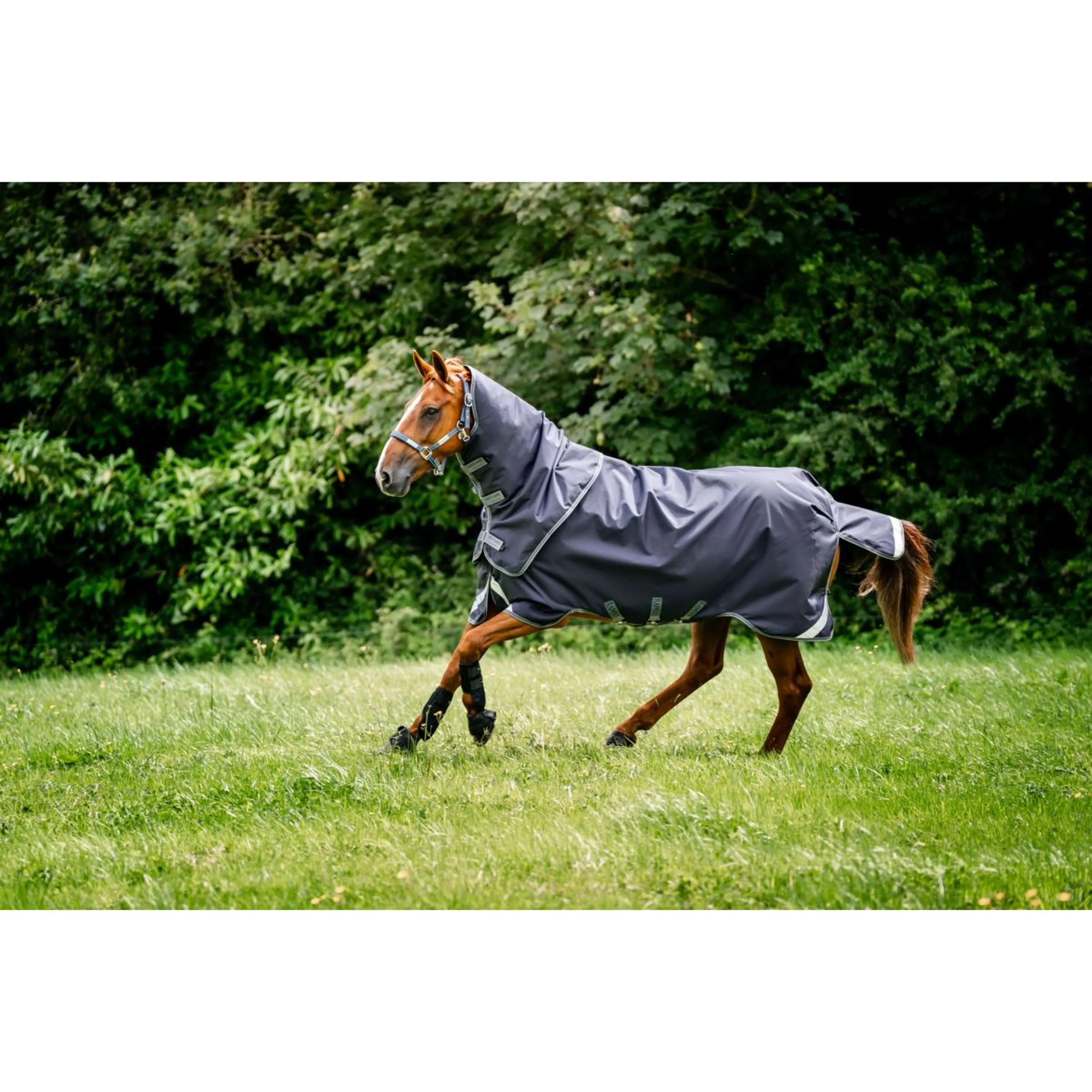 Rambo Chemise Turnout Duo Ripstop Plus Bundle 100g + 100g + 200g Navy/Thunderstorm Grey/Silver