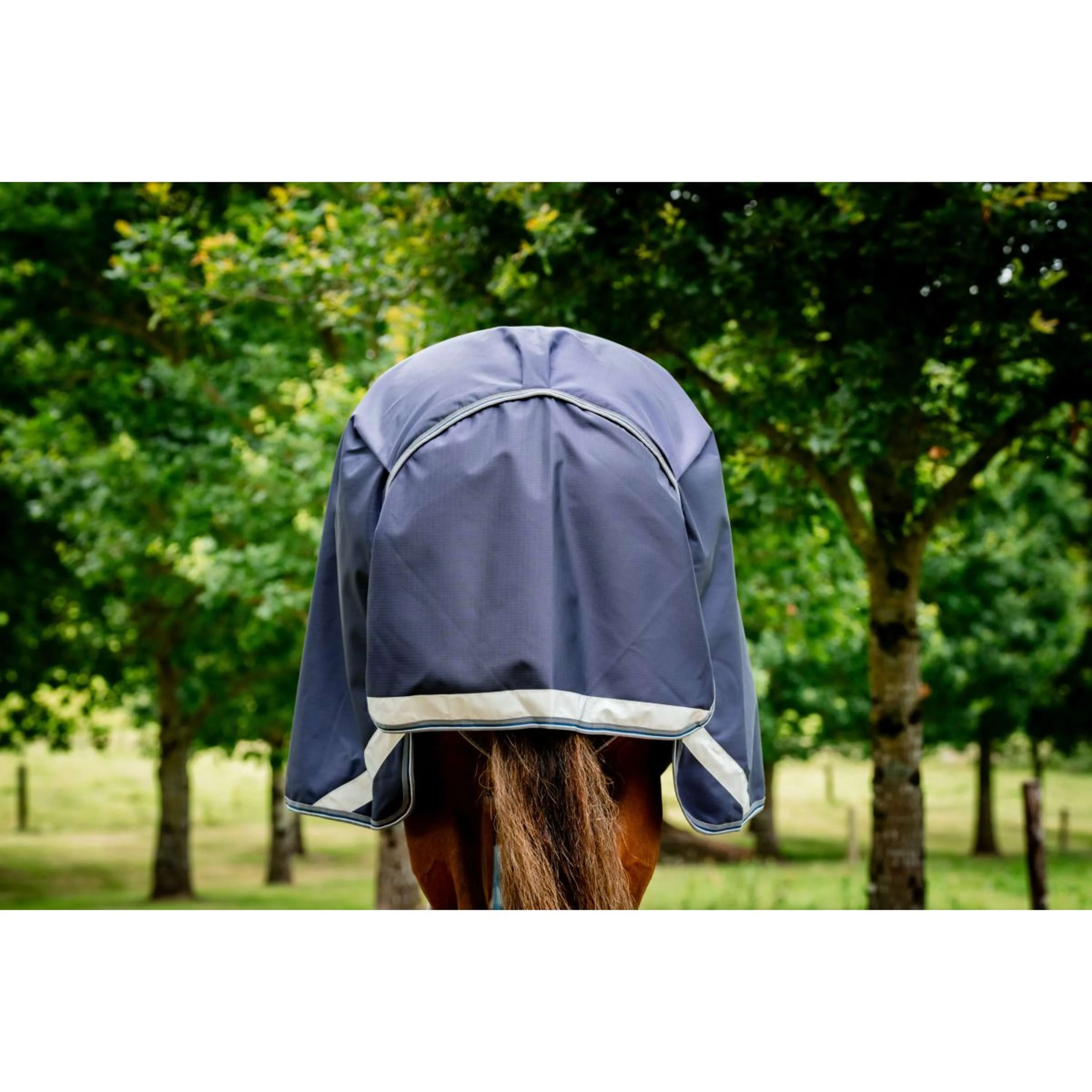 Rambo Chemise Turnout Duo Ripstop Plus Bundle 100g + 100g + 200g Navy/Thunderstorm Grey/Silver - Image 7