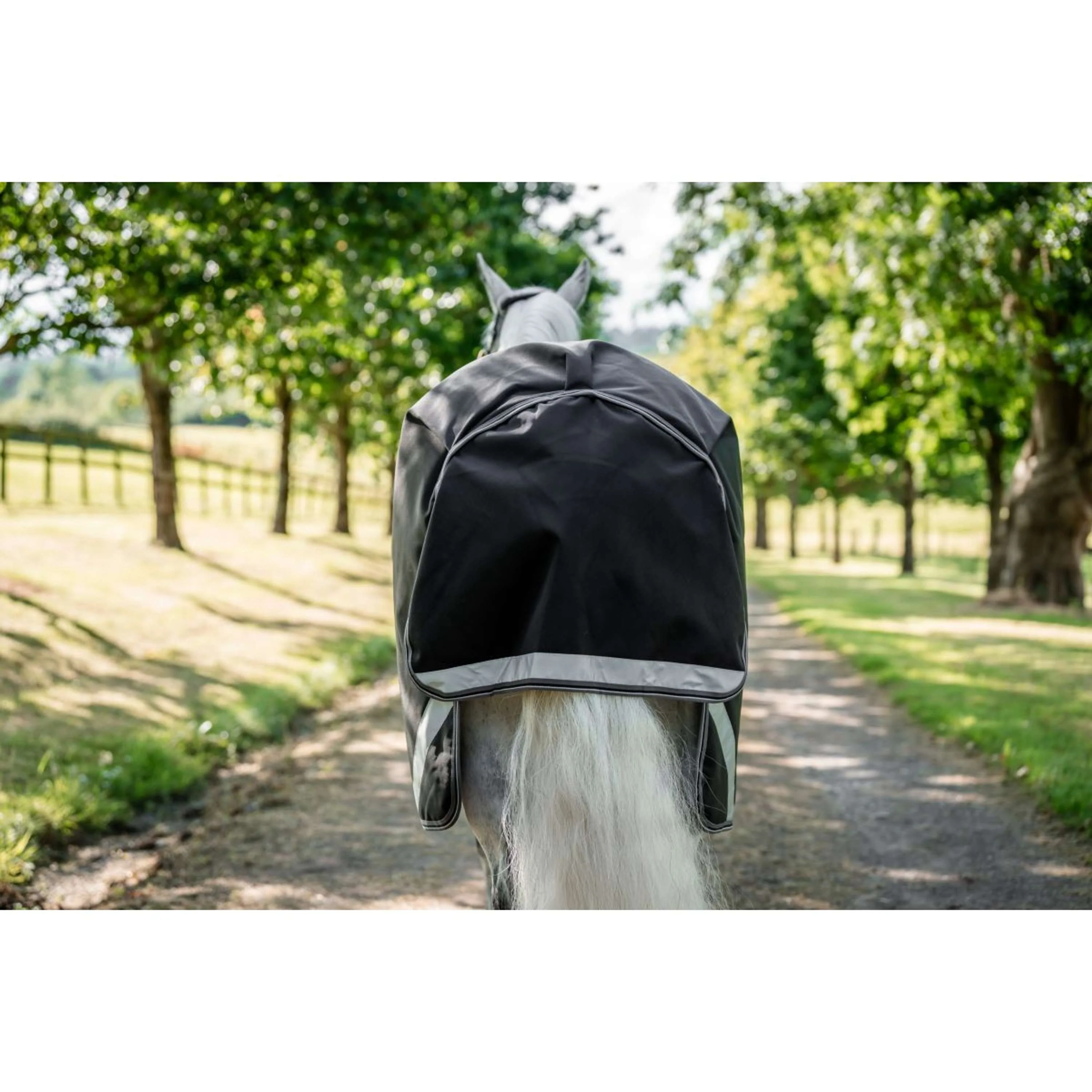 Rambo Turnout Rug 1680D Varilayer 250g Black/Thunderstorm Grey/Silver - Image 5