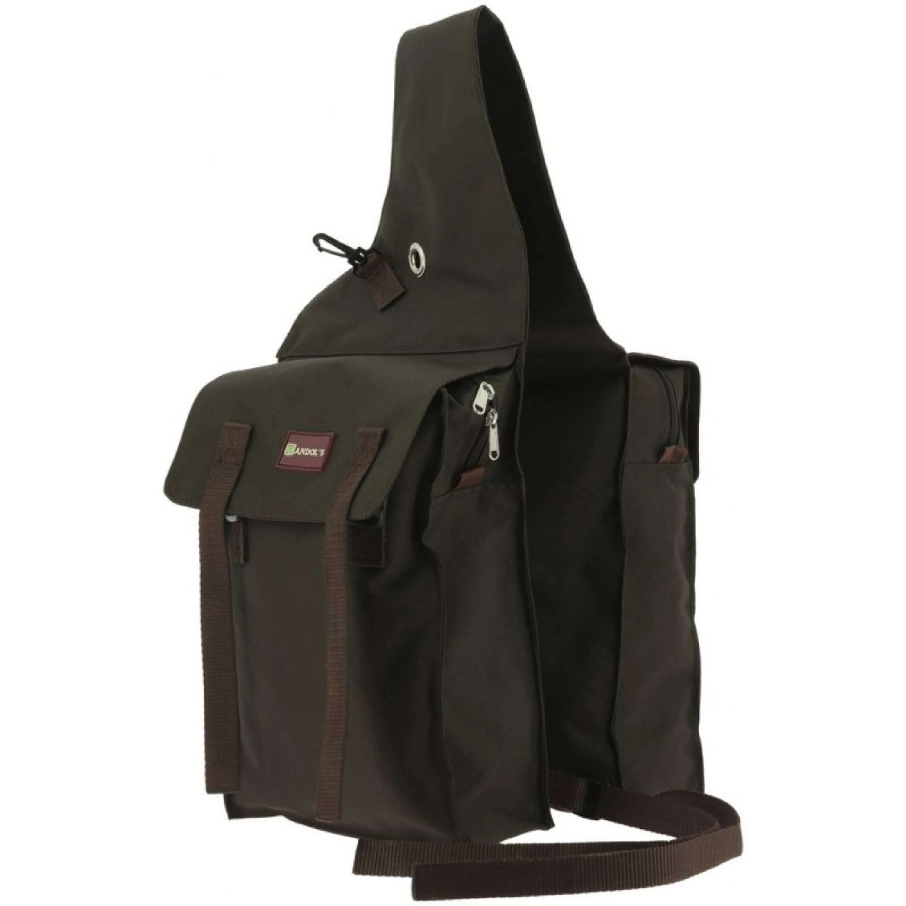 Randol's Sacoche Double de Selle avec Rabat Marron