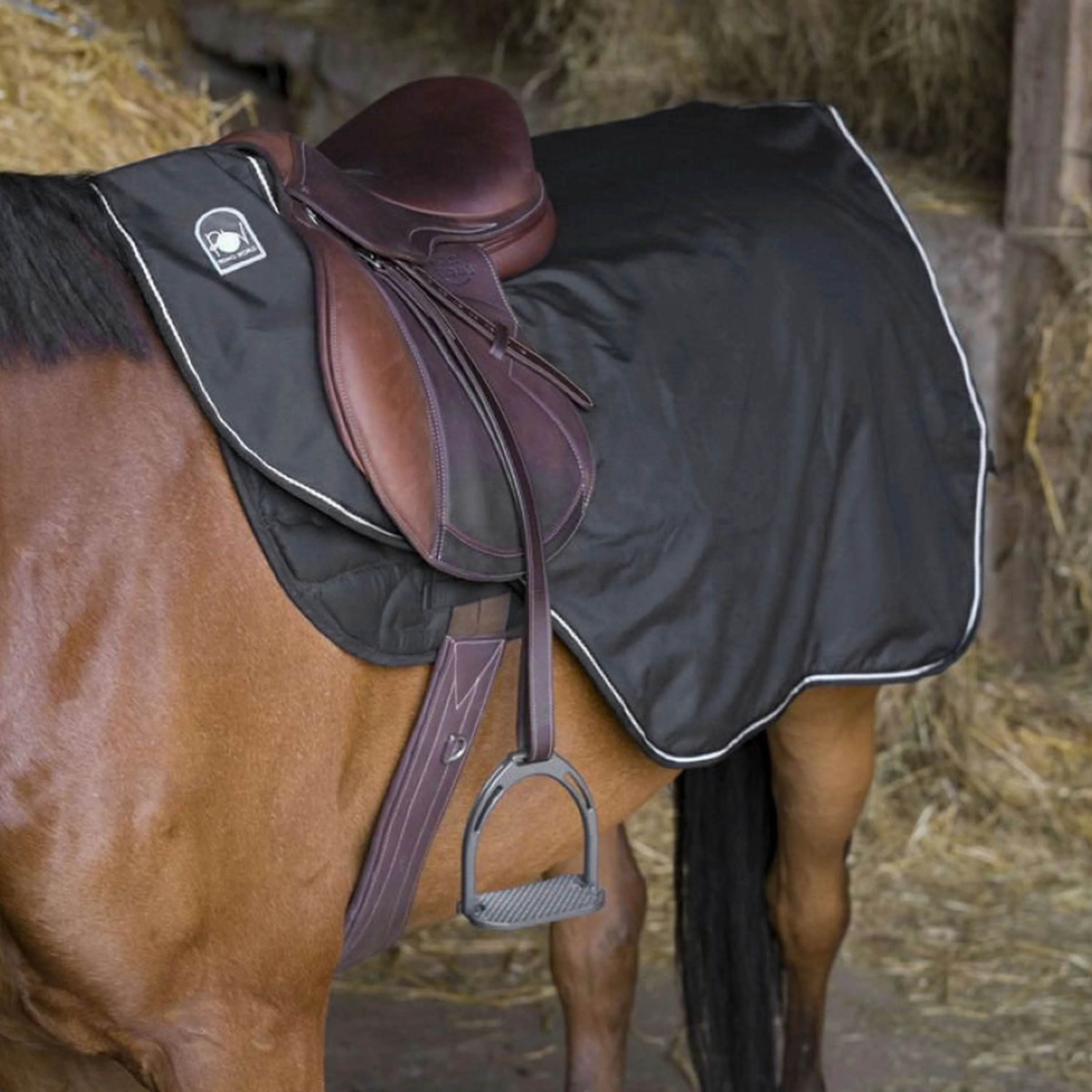 Riding World Couvre-reins Etanche Noir - Image 6