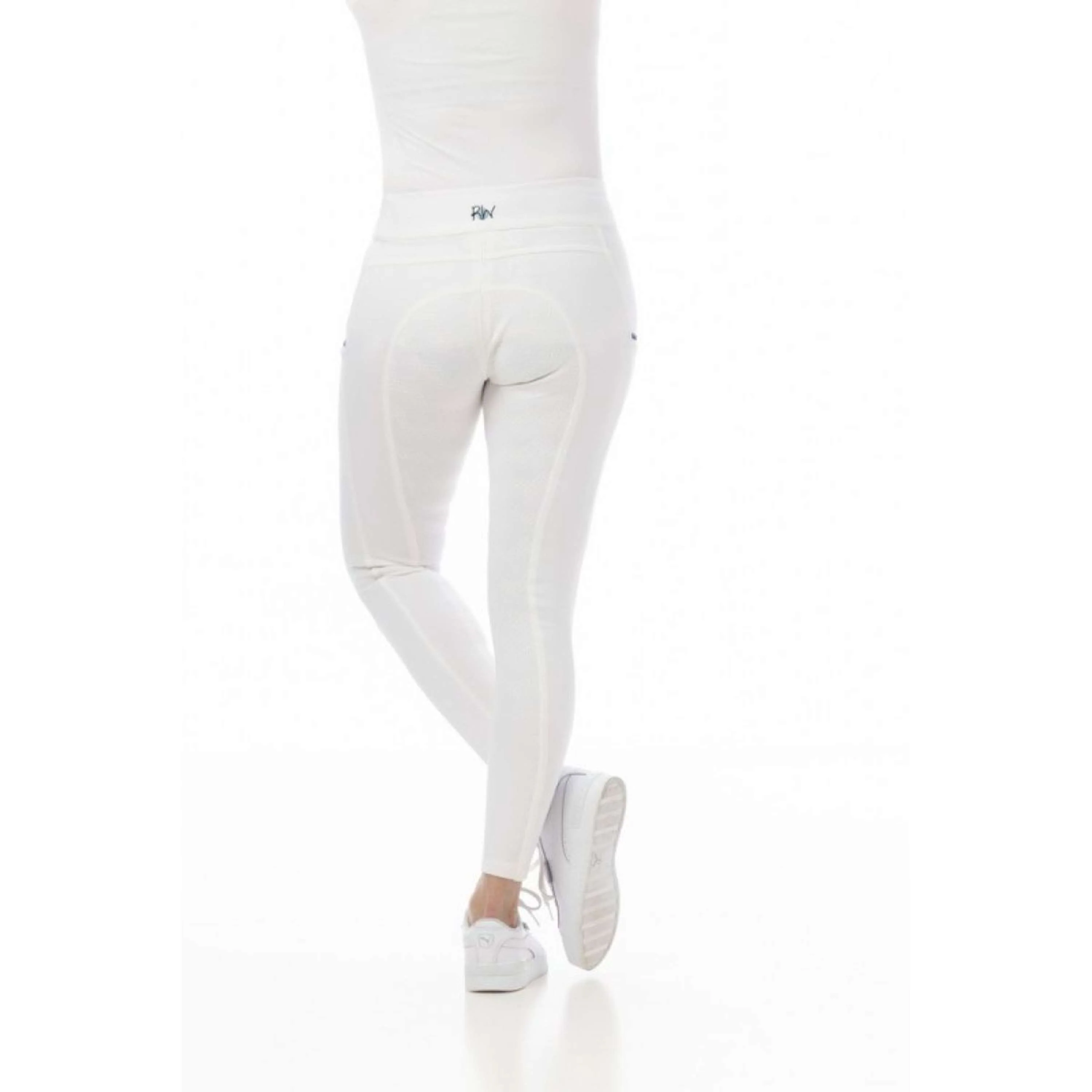 Riding World Legging d'Équitation Agadir Femme Blanc - Image 3