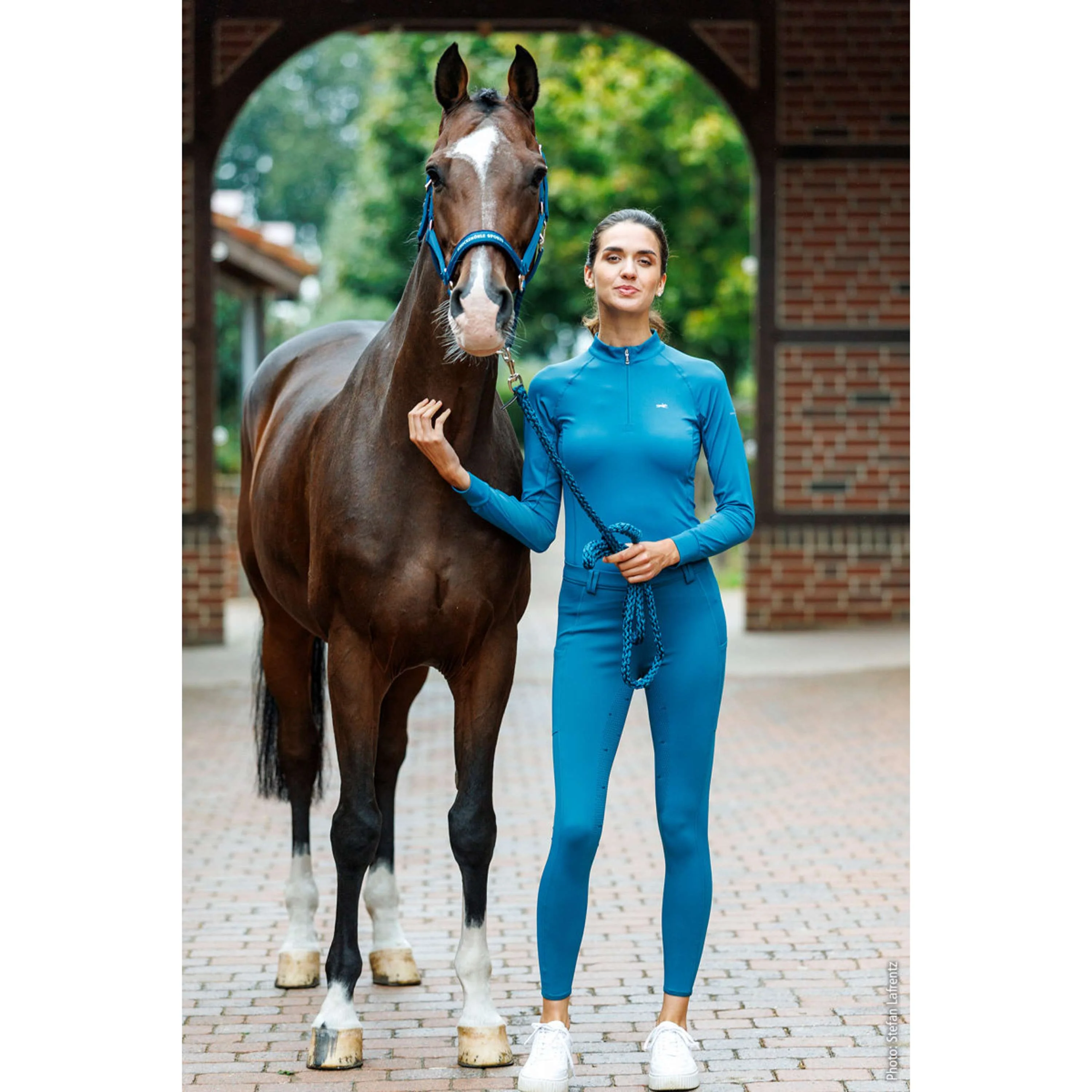 Schockemöhle Legging d'Équitation SP Air Sporty -26 Style Full Grip Colonial Blue - Image 2