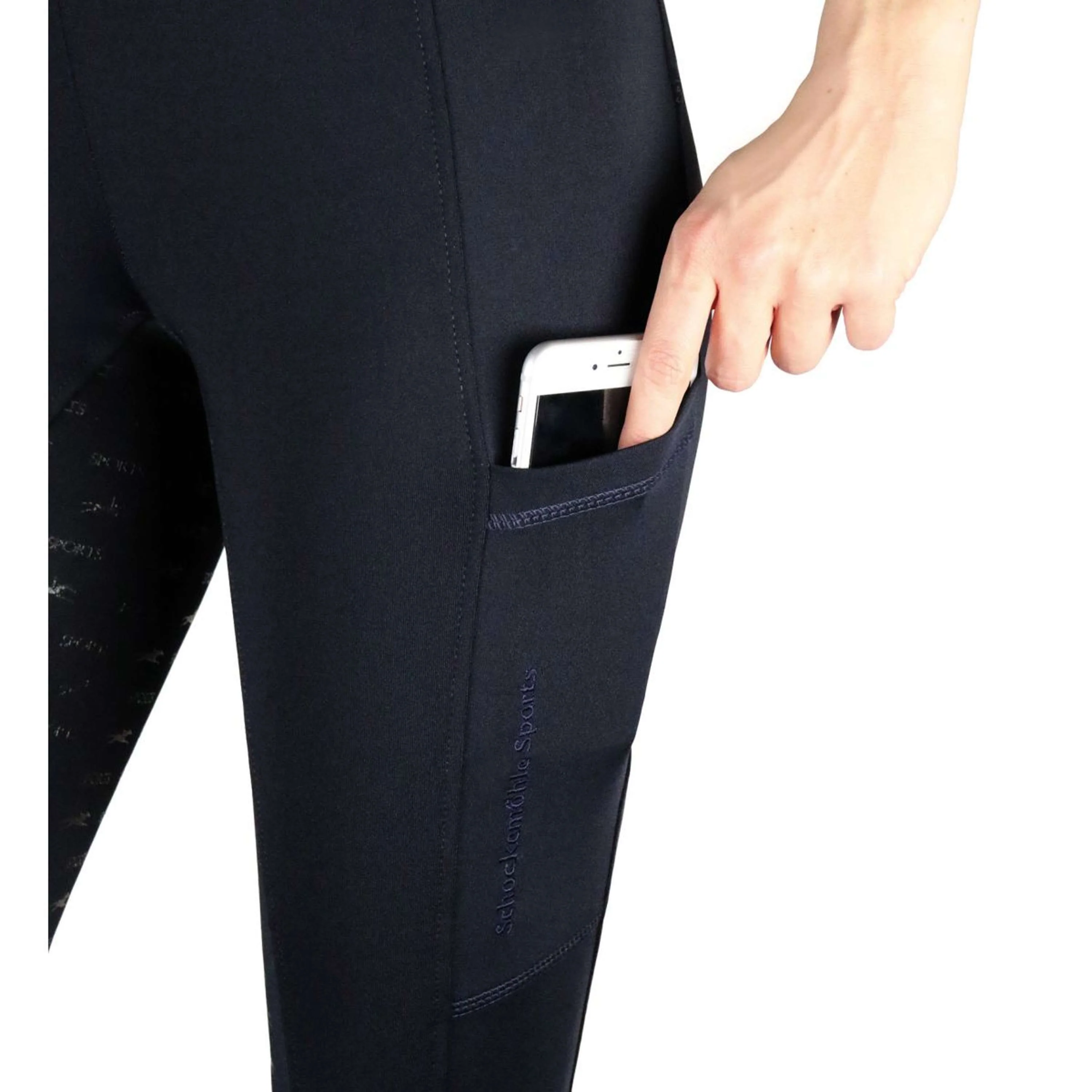 Schockemöhle Legging d'Équitation Equinox Pocket Full Grip Ocean - Image 4