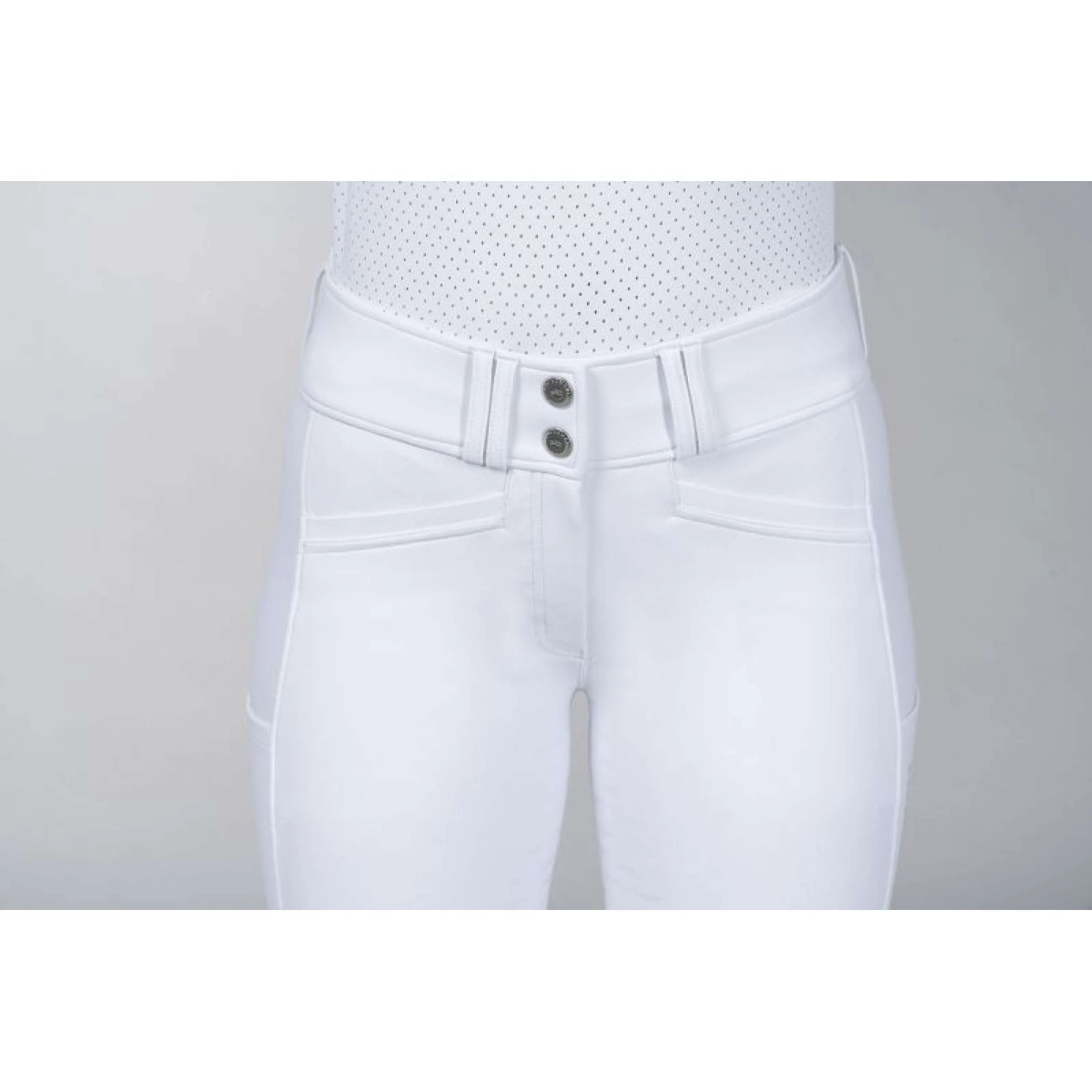 Schockemöhle Pantalon d'Équitation SPCarola Full Grip Optical White - Image 5