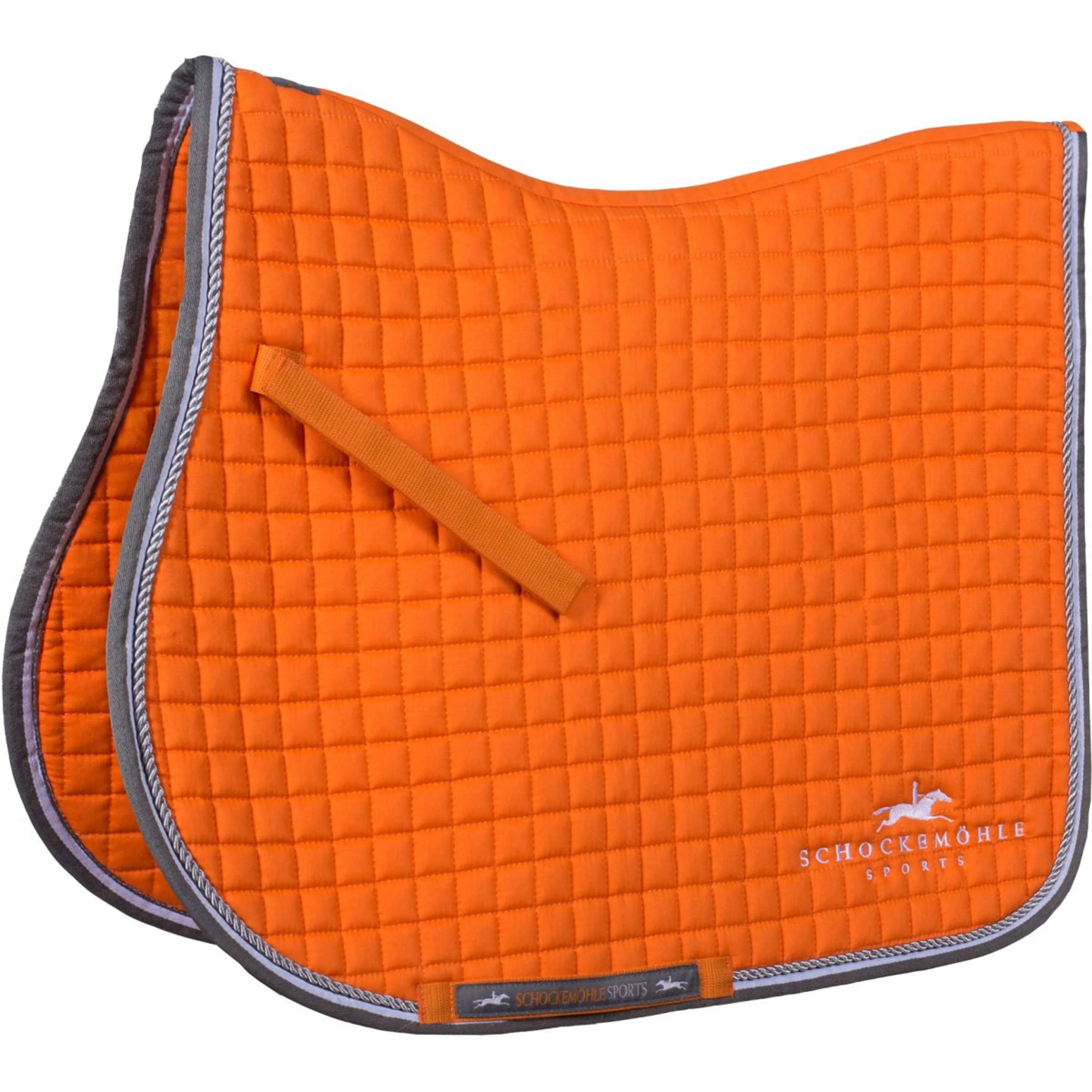 Schockemöhle Tapis de Selle Neo Star de Saut Orange/gris