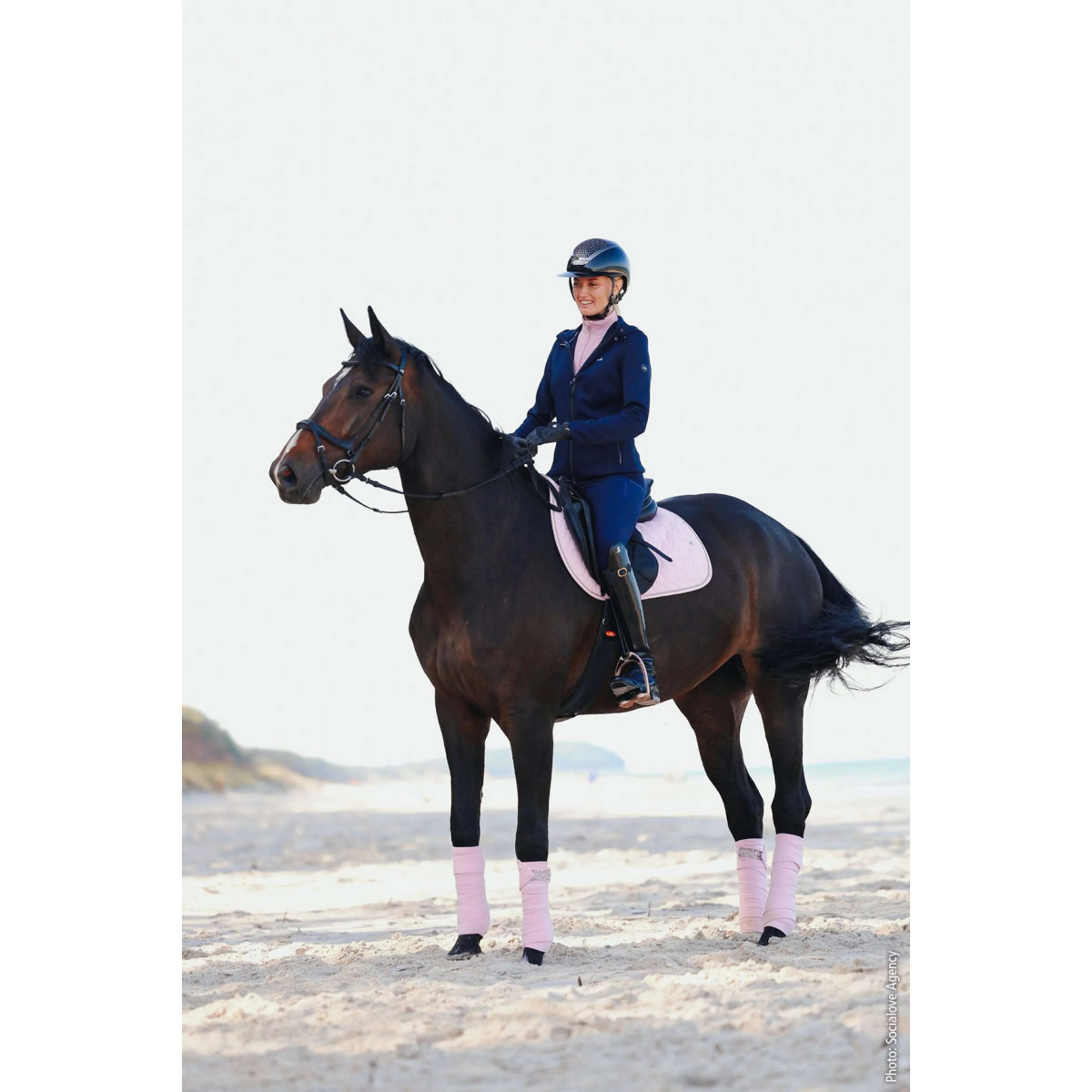 Schockemöhle Tapis de Selle SP High Density S Style de Saut Pale Pink - Image 2