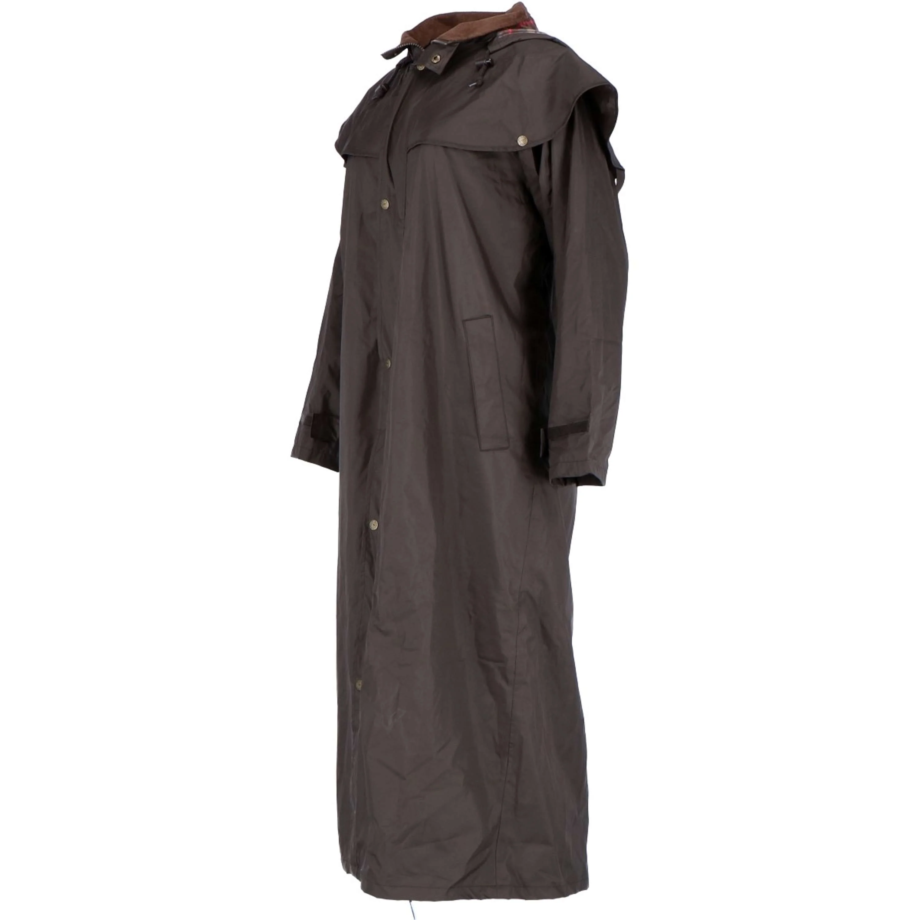 Scippis Black Roo Manteau Stockman Regen Cowboy Marron - Image 2