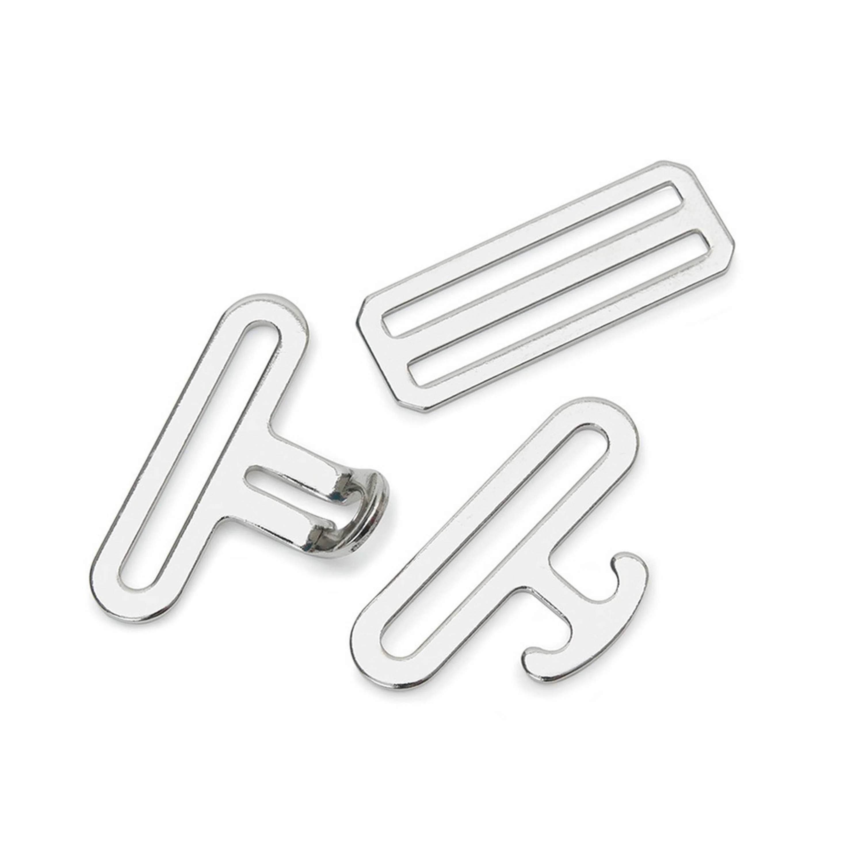Shires Fermetures en T Argent pour Sangle De Couvertures Argent