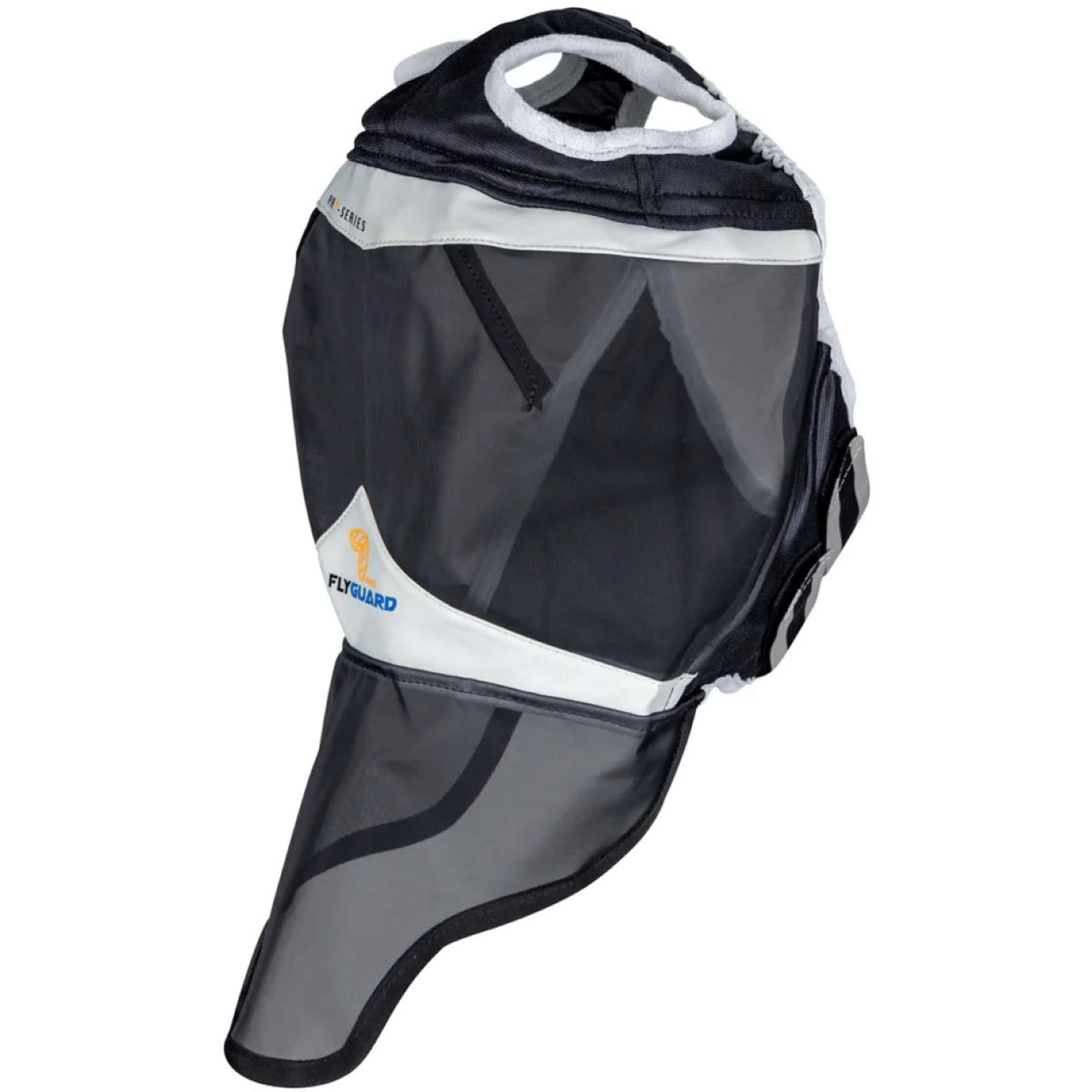 Shires Masque Anti-Mouches avec Découpe D'oreille et Rabat de Nez Noir
