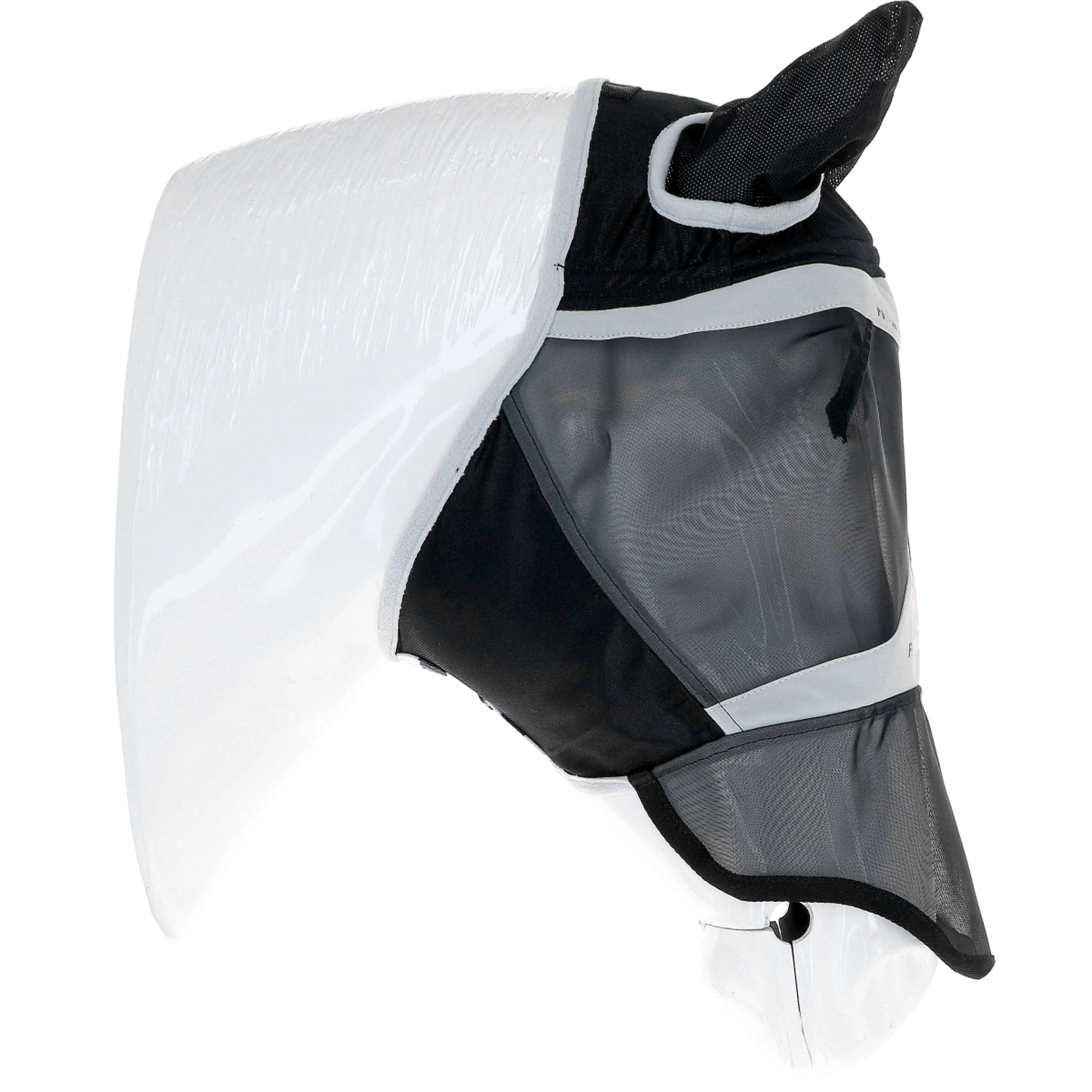 Shires Masque Anti-Mouches avec Oreilles et Nez Fine Mesh Noir - Image 4