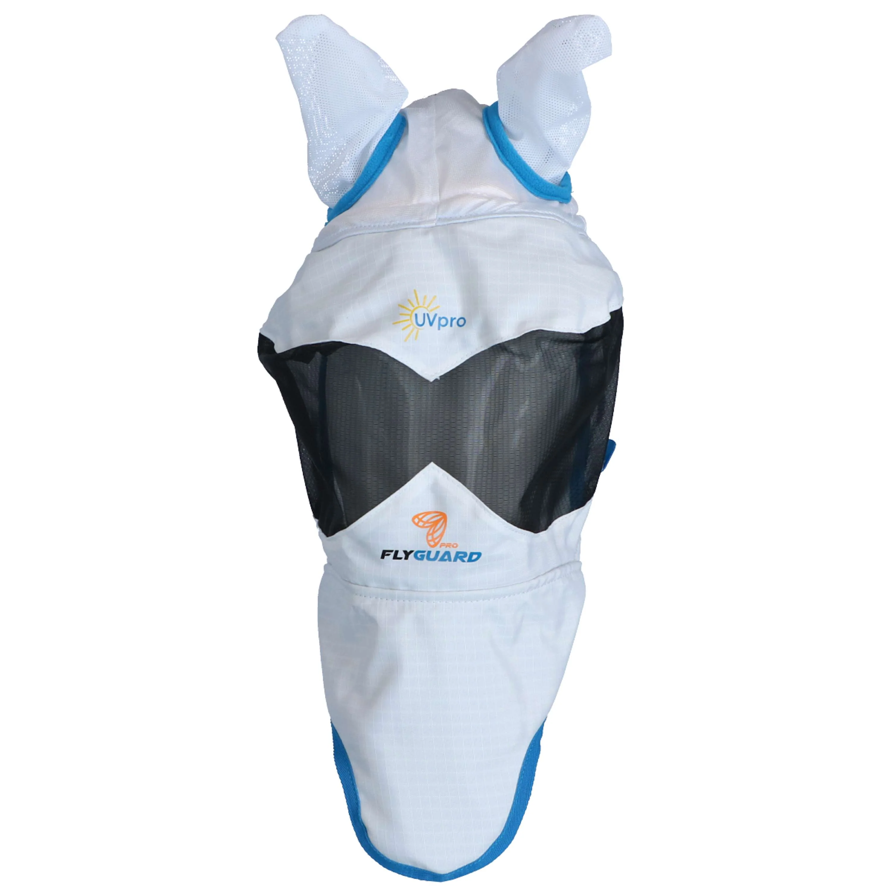 Shires Masque Anti-Mouches avec Oreilles & Muse Ultra Pro Blanc - Image 2
