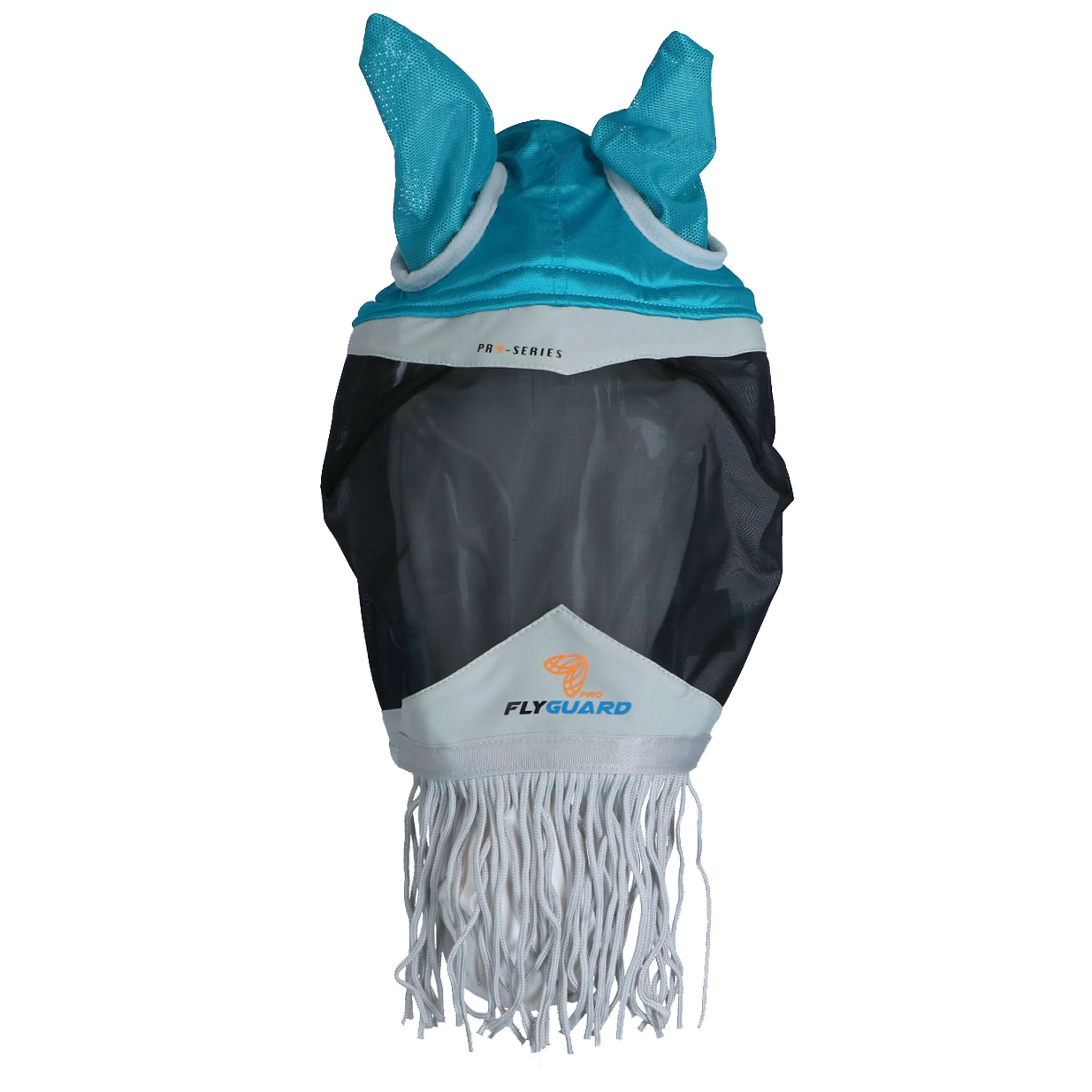 Shires Masque Anti-Mouches avec Oreilles et Nez Franges Teal - Image 2