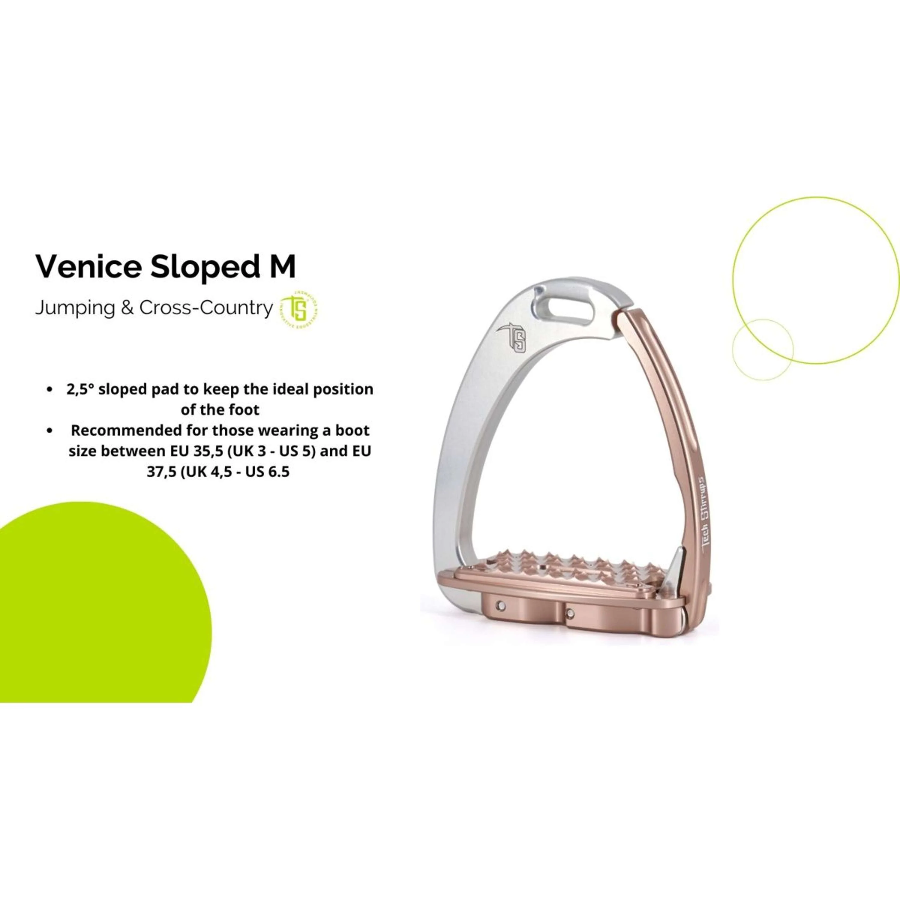 Tech Stirrups Étriers Venice Sloped M Argent/Noir - Image 3