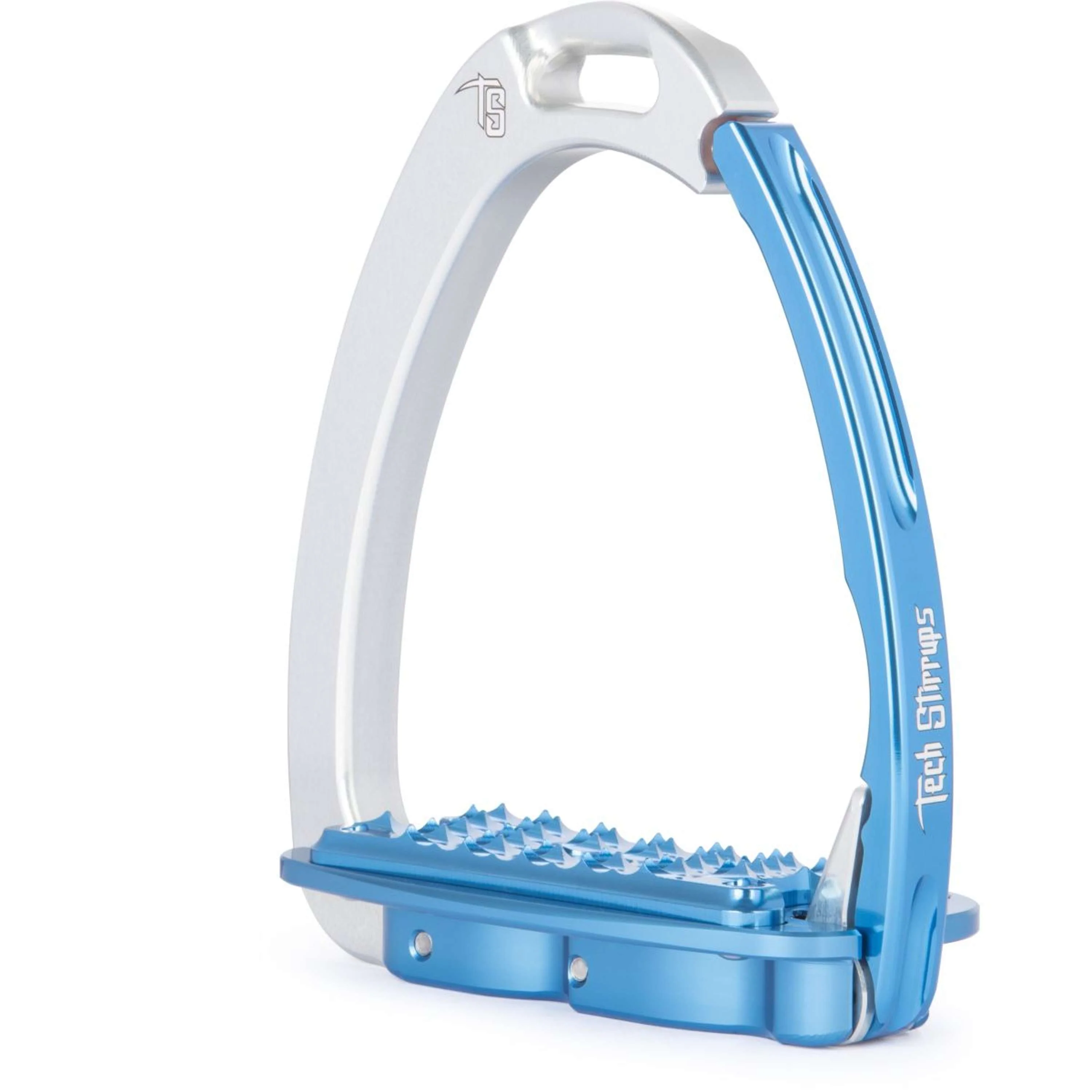 Tech Stirrups Étriers Venice Sloped EVO Argent/Bleu
