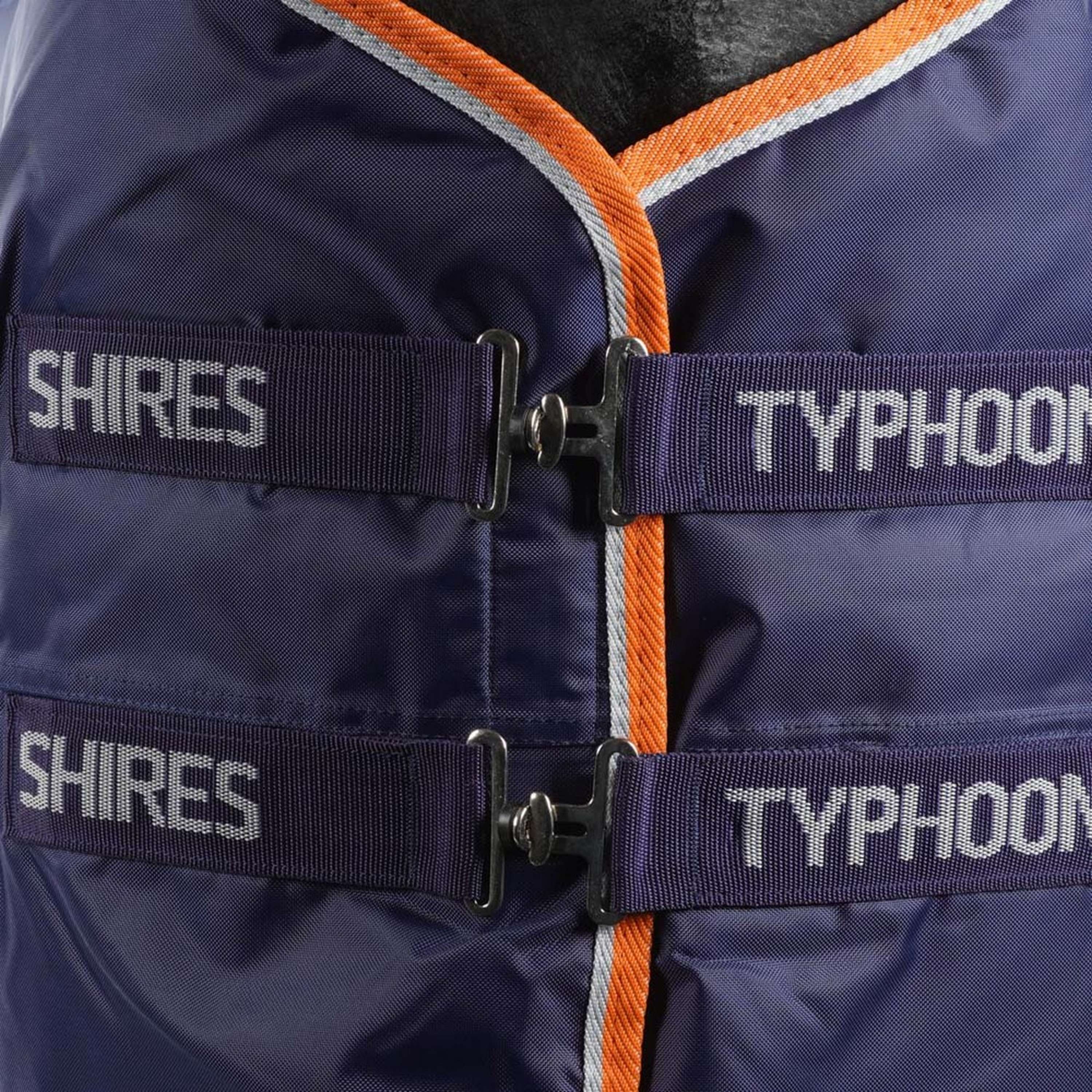 Tempest Original by Shires Couverture Imperméable Turnout Typhoon 100g Marin - Image 2