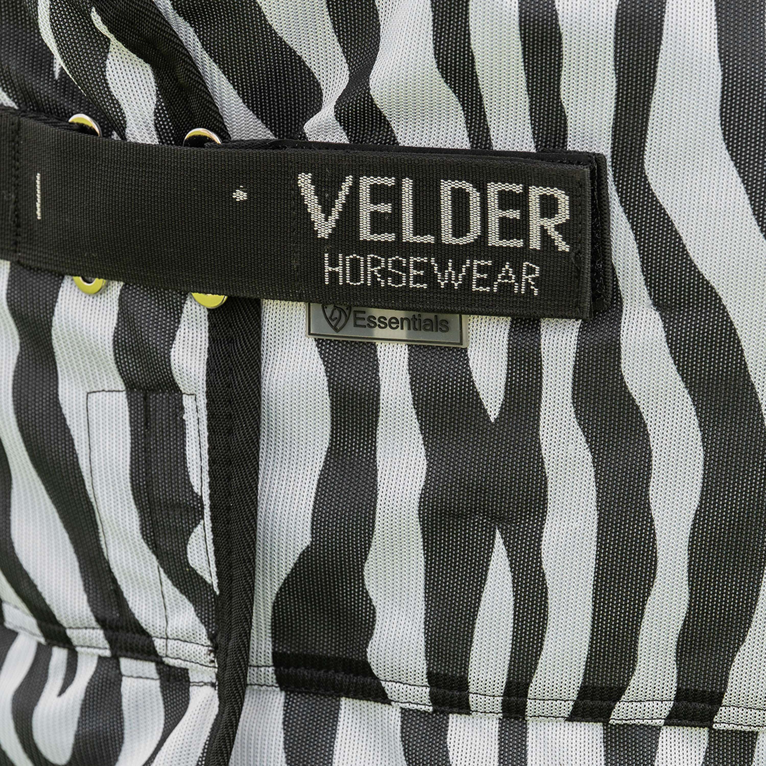 Velder Horsewear Couverture Anti-Mouches avec Couvre-cou Zebra Noir/Blanc - Image 5