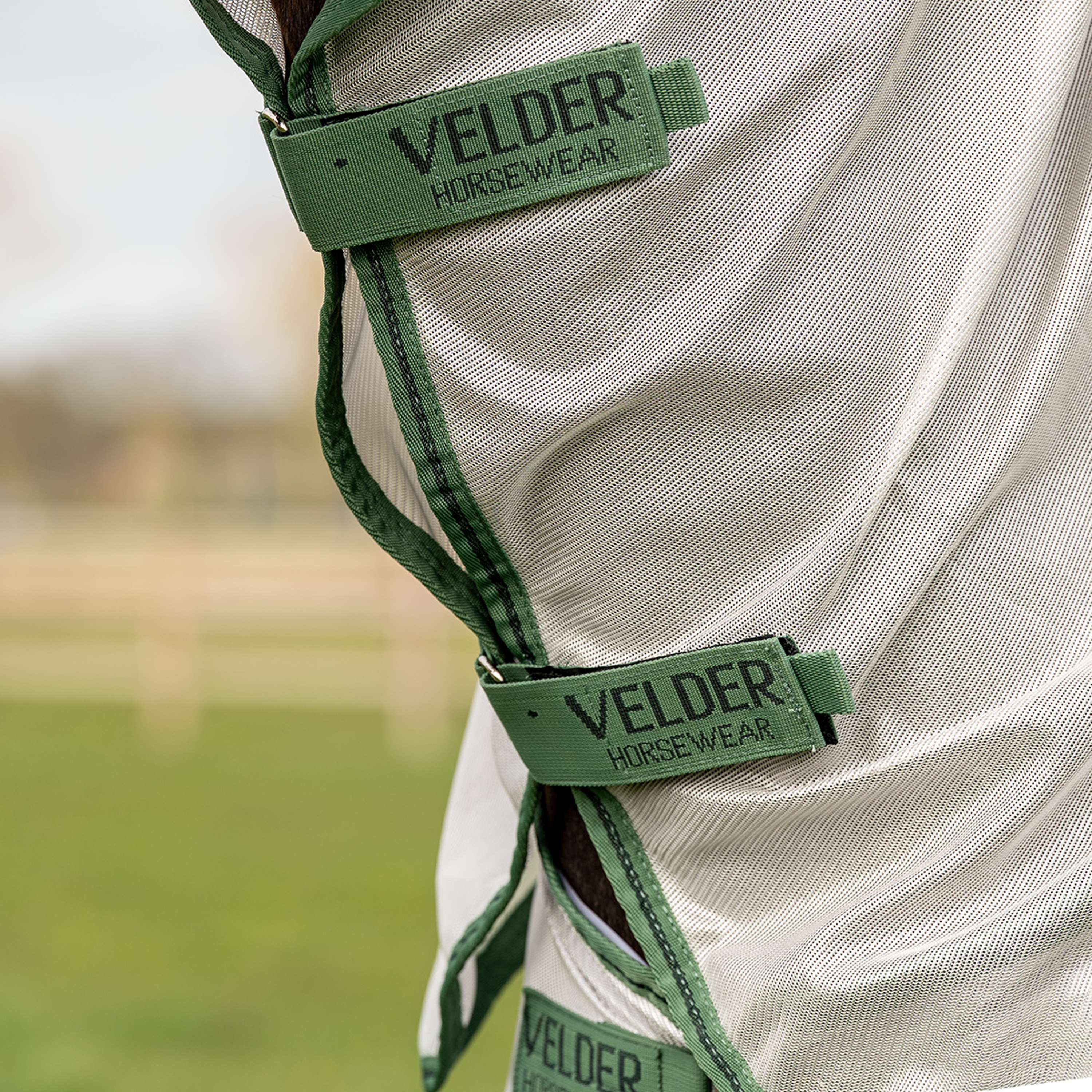 Velder Horsewear Couverture Anti-Mouches Mesh avec Couvre-cou Argent - Image 4