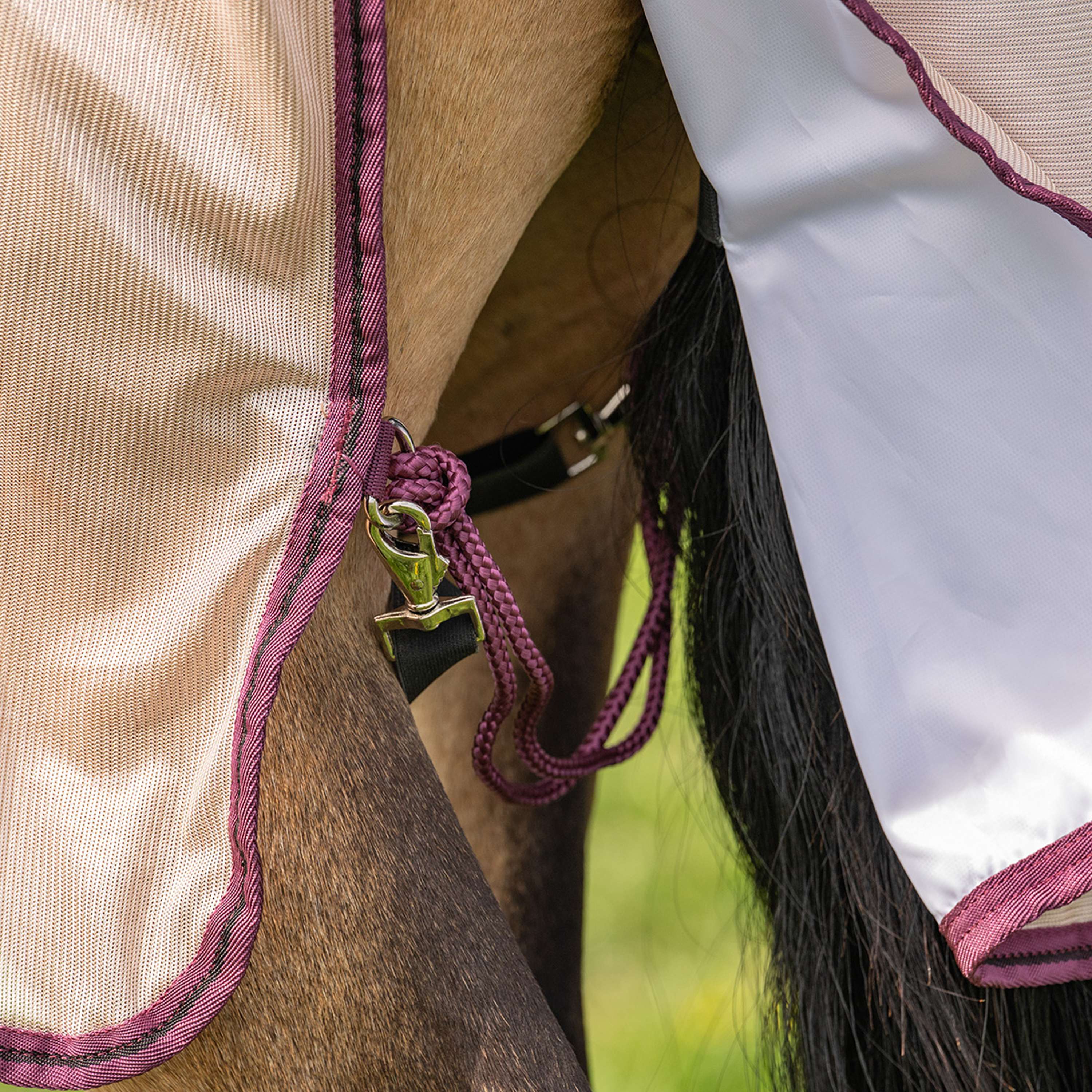 Velder Horsewear Couverture Anti-Mouches Mesh avec Couvre-cou Earth Grey - Image 10