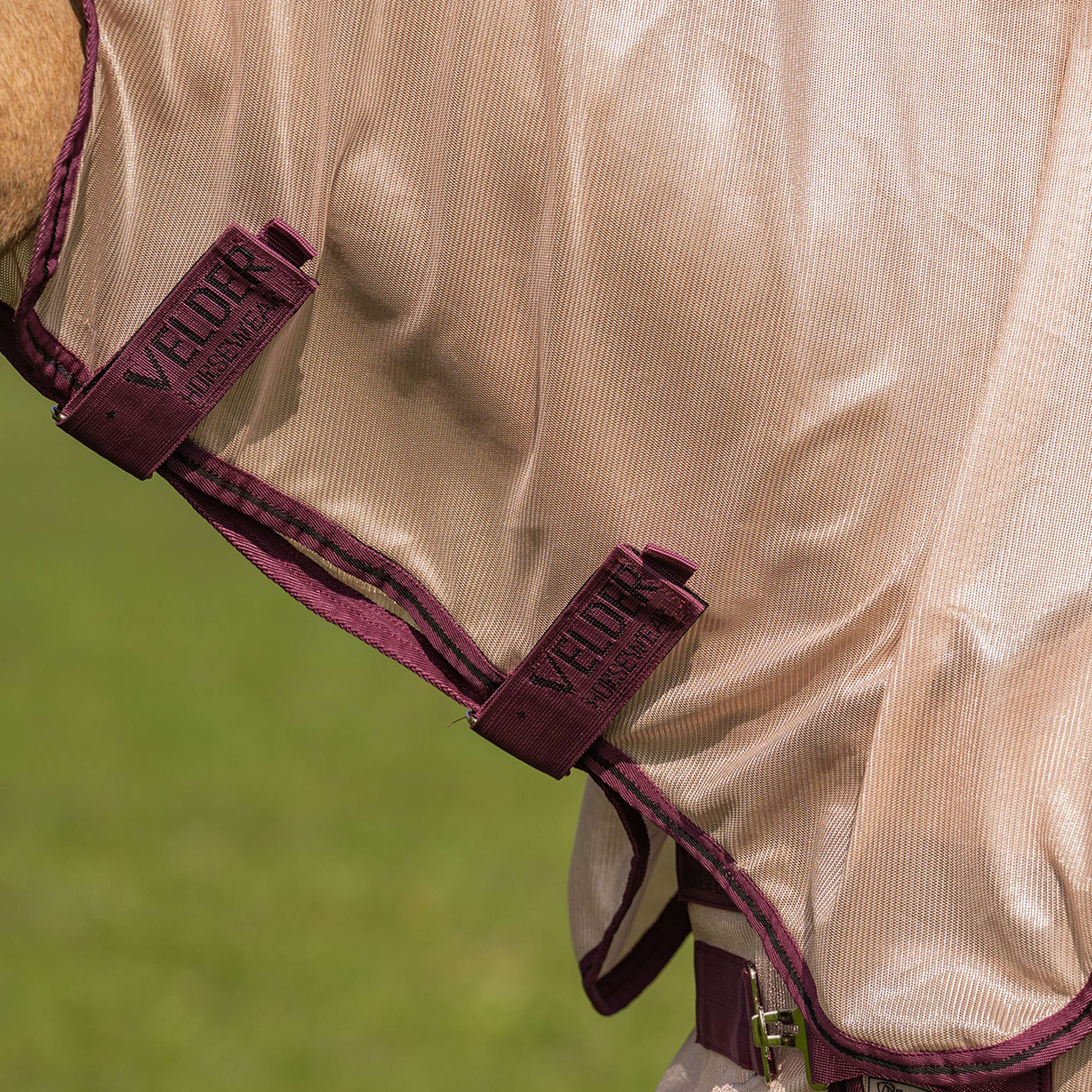 Velder Horsewear Couverture Anti-Mouches Mesh avec Couvre-cou Earth Grey - Image 6