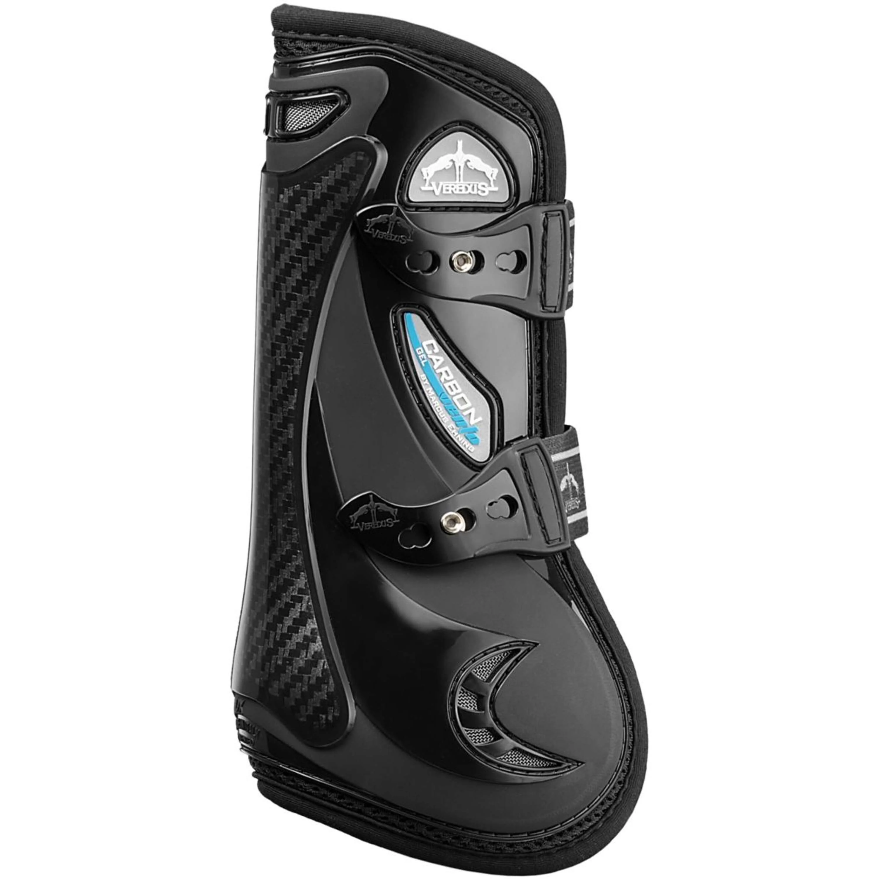 Veredus Protèges-Tendons Carbon Gel Vento Front Noir - Image 2