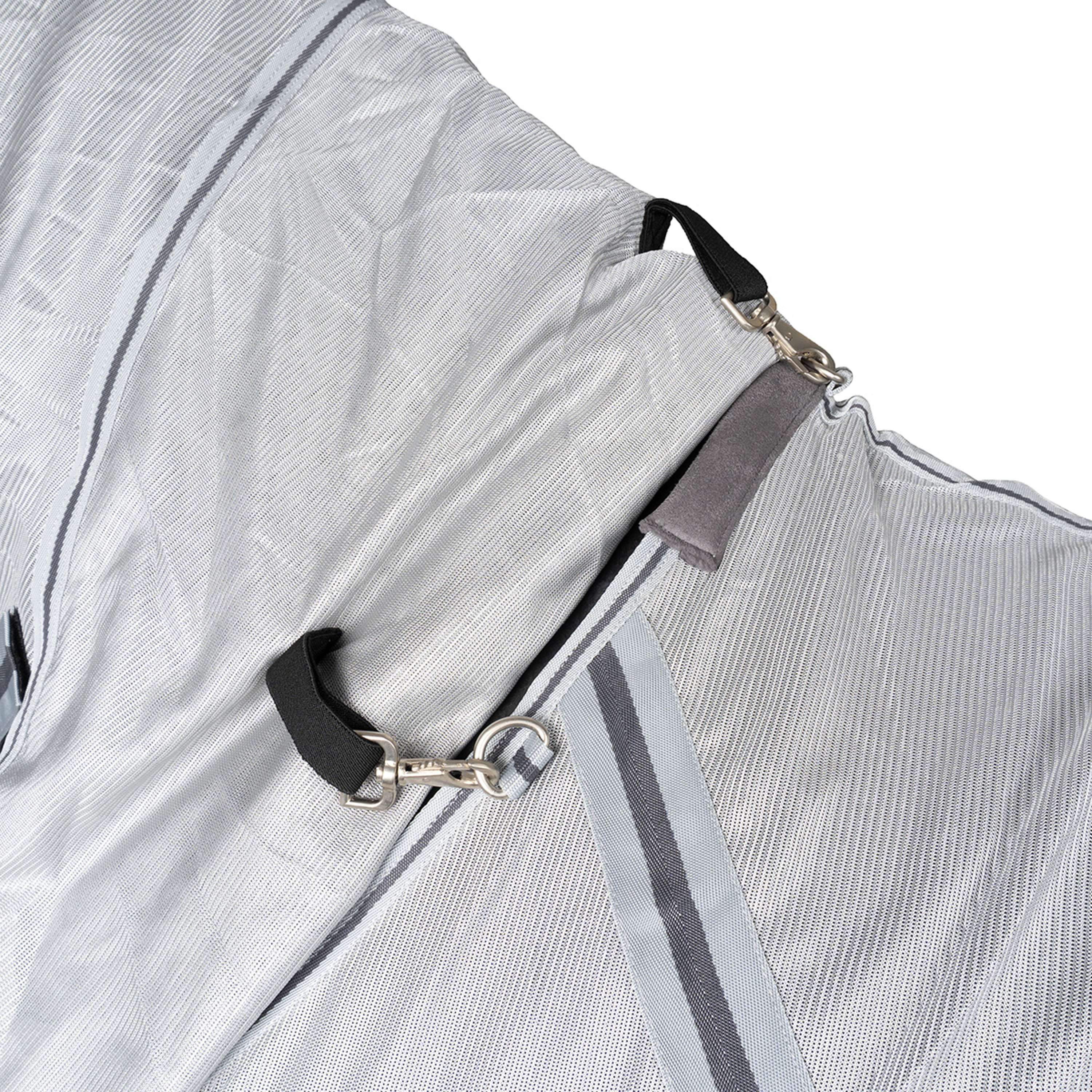 Waldhausen Couverture Anti-Mouches Protect avec Cou Indépendant Gris argenté/Gris - Image 11