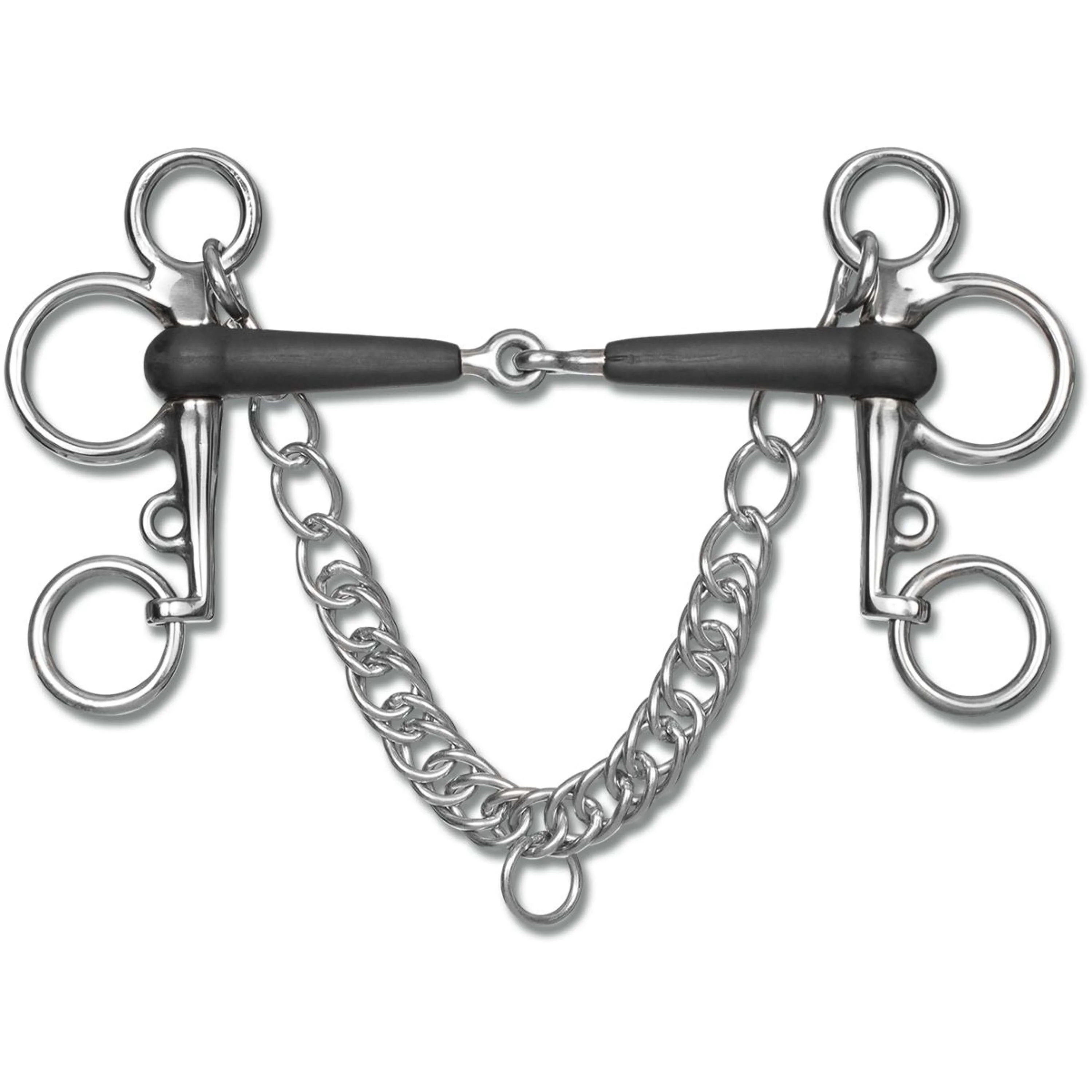 Waldhausen Filet Pelham 15mm Simple Brisé en Caoutchouc