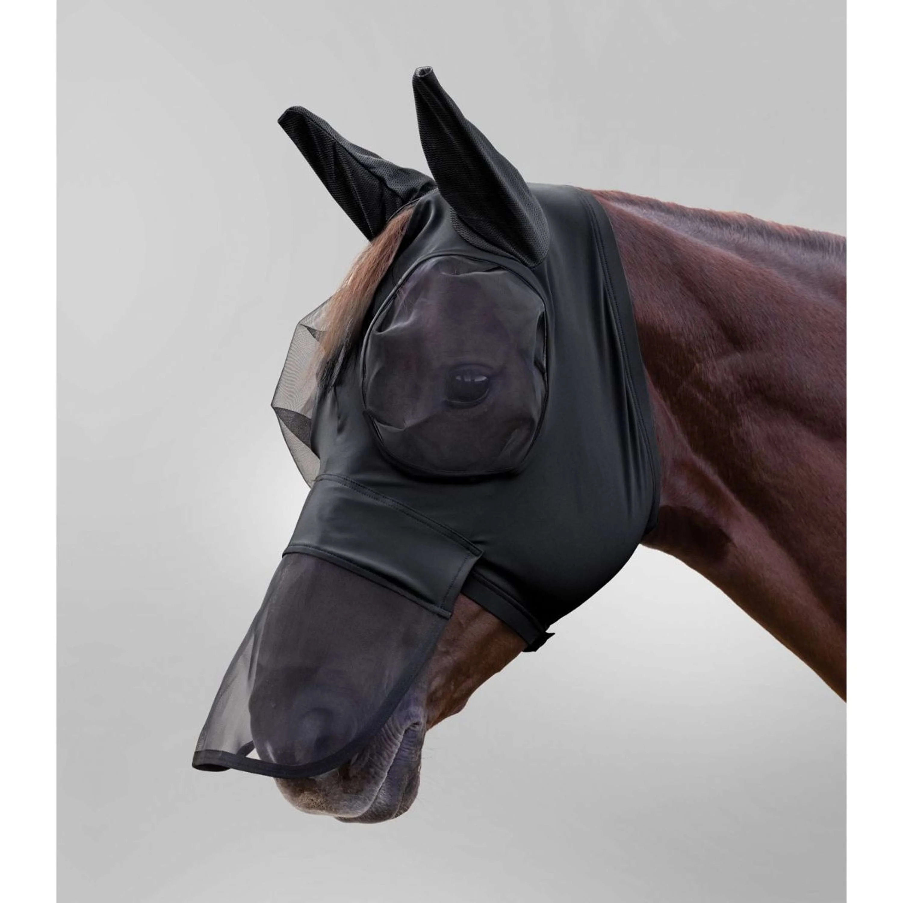 Waldhausen Masque Anti-Mouches Puck avec Nez Noir