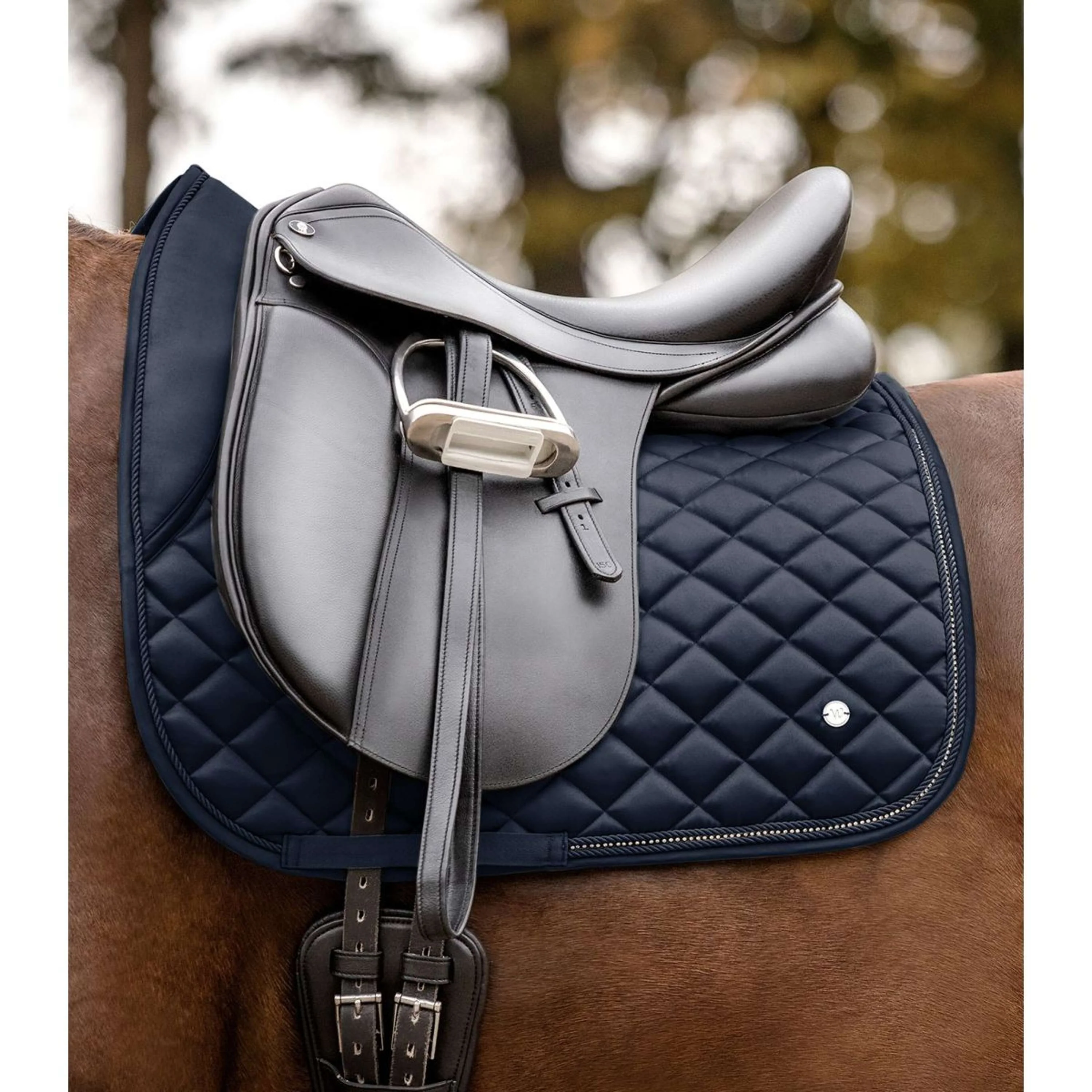 Waldhausen Tapis de Selle Nepal Dressage Bleu Nuit - Image 2