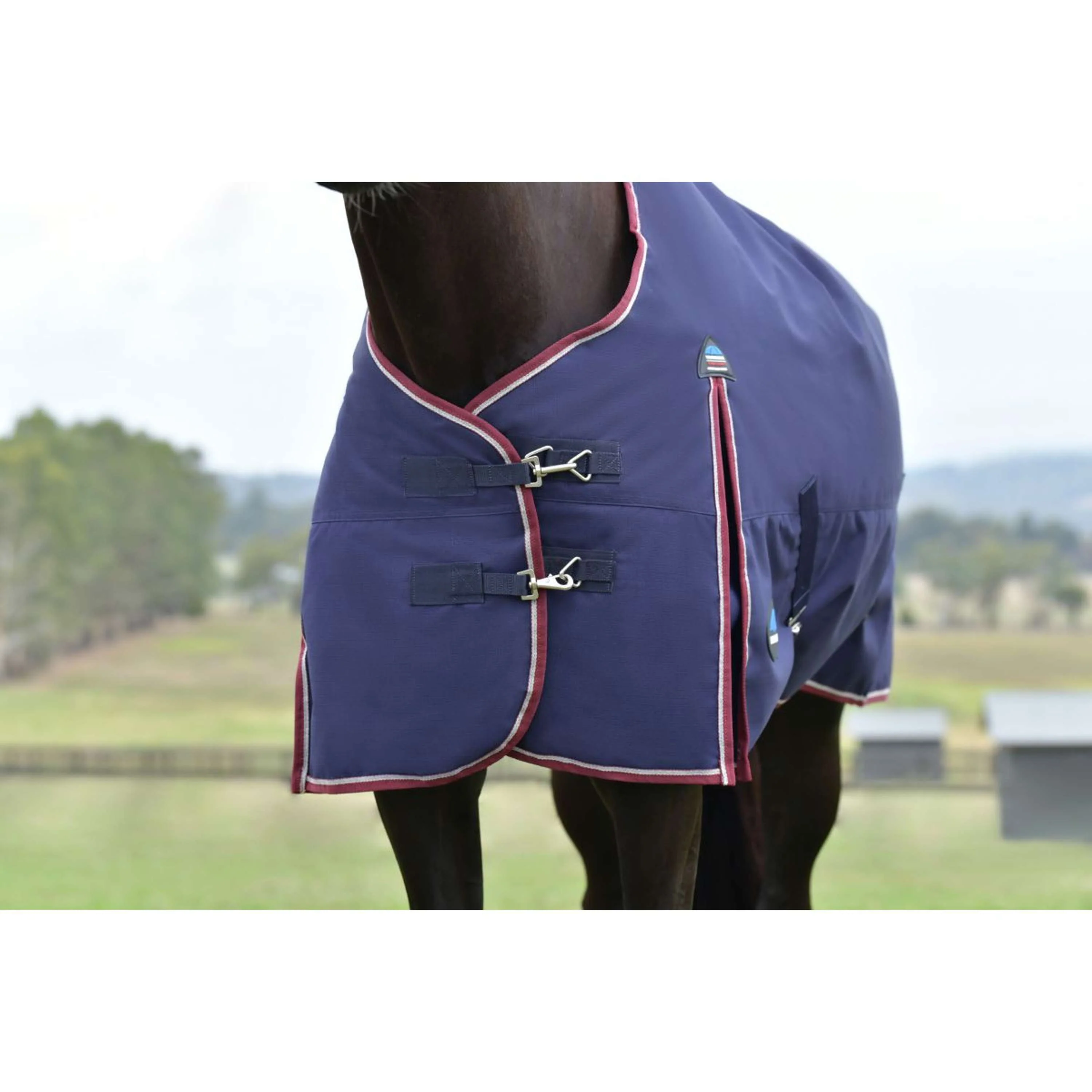 WeatherBeeta ComFiTec Essential Turnout 220g Marine/Bordeaux - Image 3