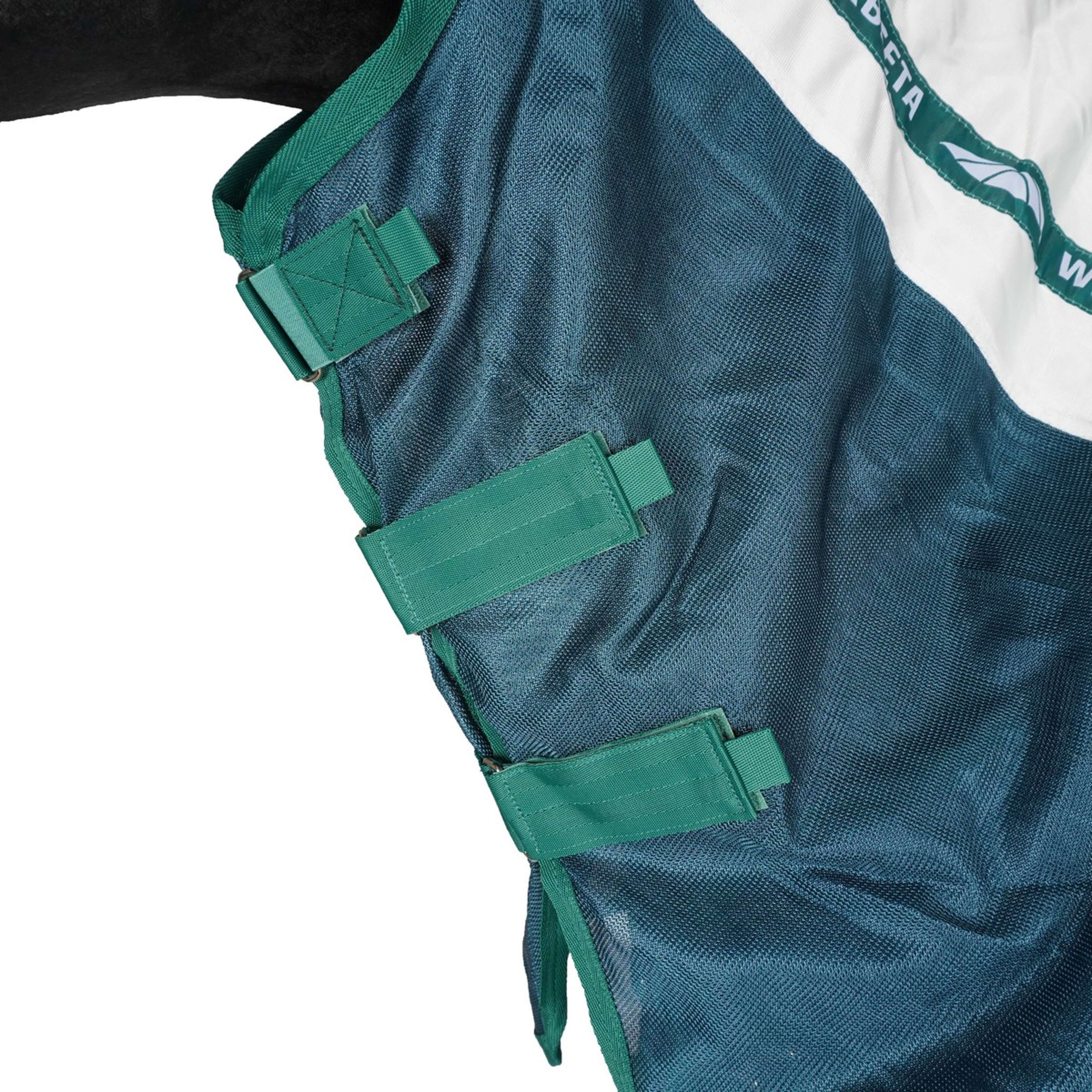 WeatherBeeta Couverture Anti-Mouches ComFiTec Green-Tec Airflow Mesh Combo Neck White/Dragonfly Blue - Image 5