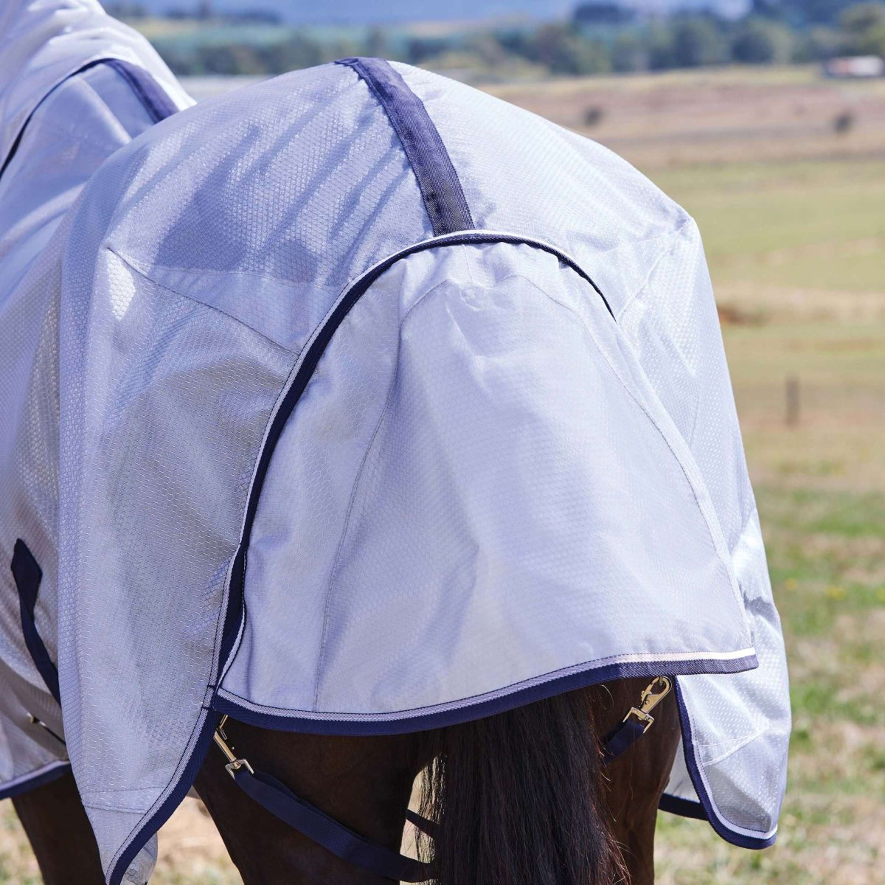 WeatherBeeta Couverture Anti-Mouches ComFiTec Hexi Combo Silver/Navy/White - Image 12
