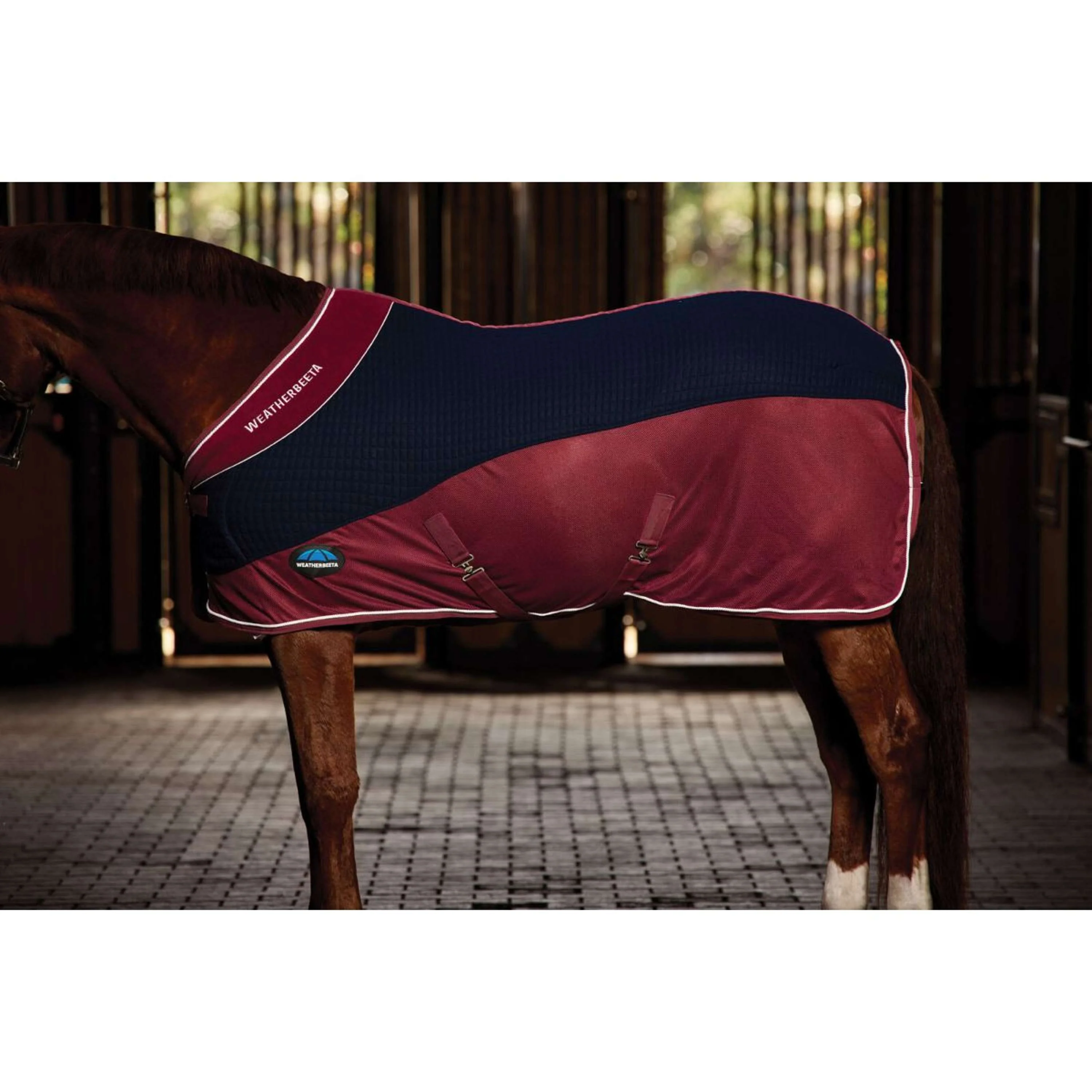 WeatherBeeta Couverture Polaire Thermo-Air Standard Neck Marine/Bordeaux - Image 3