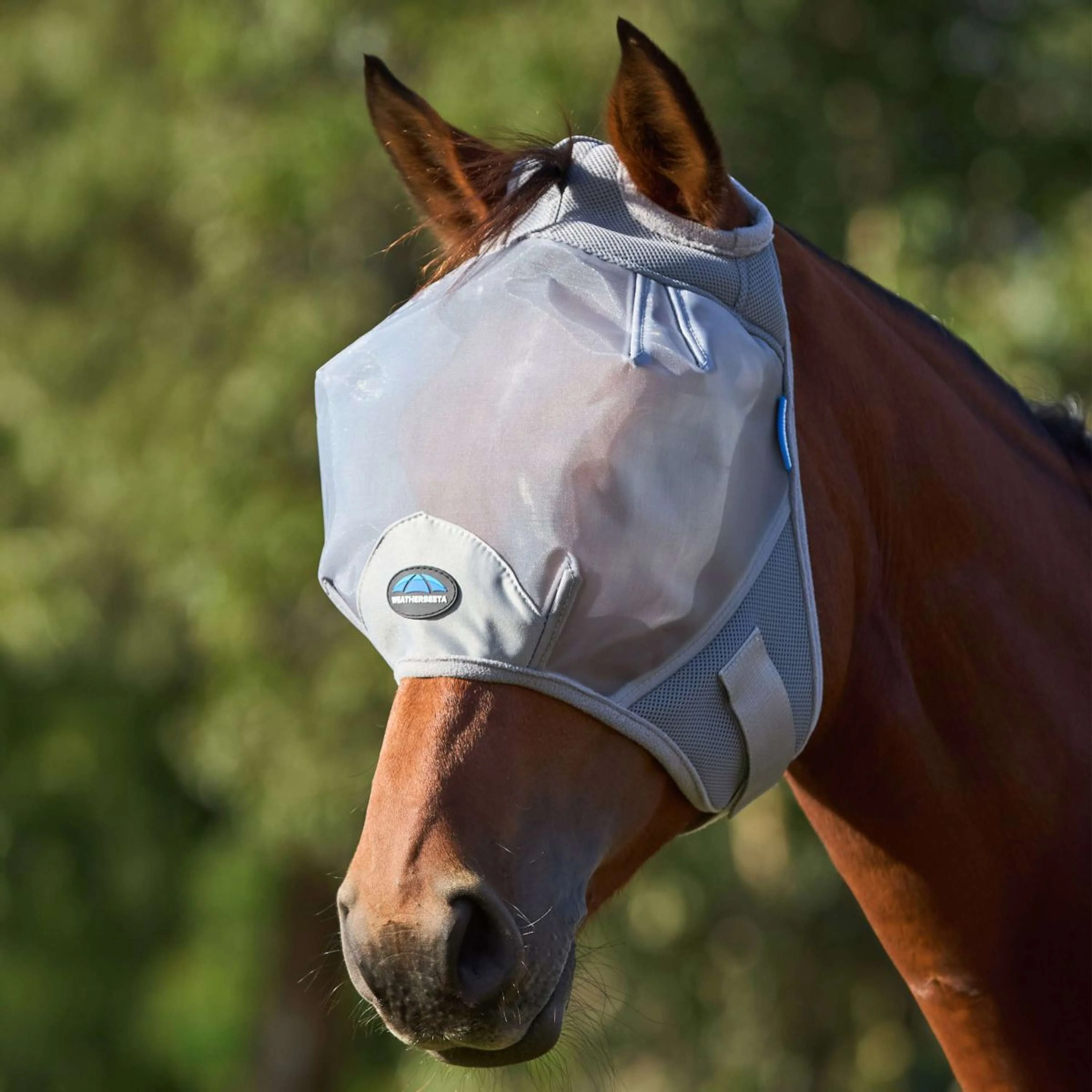 WeatherBeeta Masque Anti-Mouches ComFiTec Fine sans Oreilles Gris