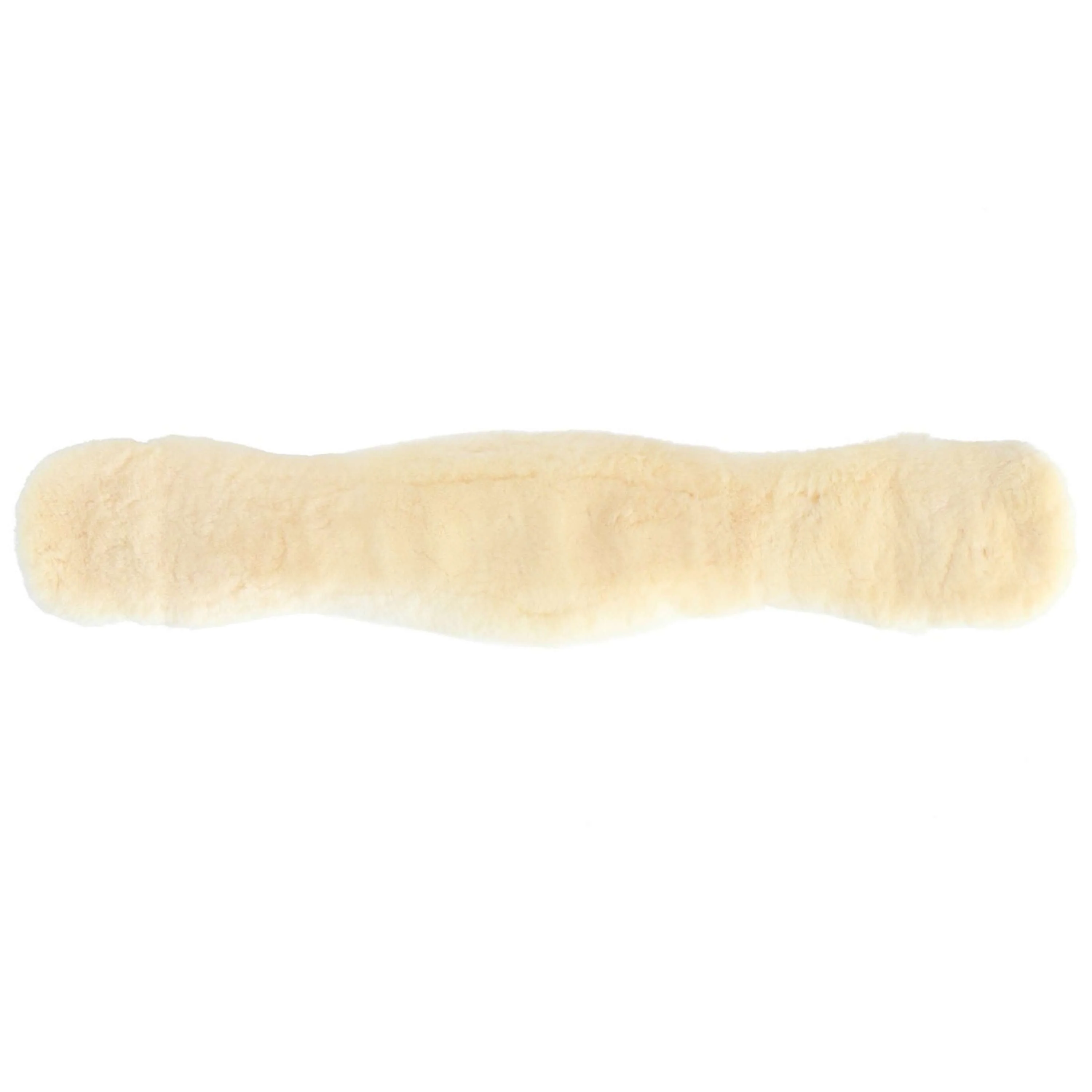 Werner Christ Sangle de Dressage Anatomic avec Fourrure Noir/Naturel - Image 2